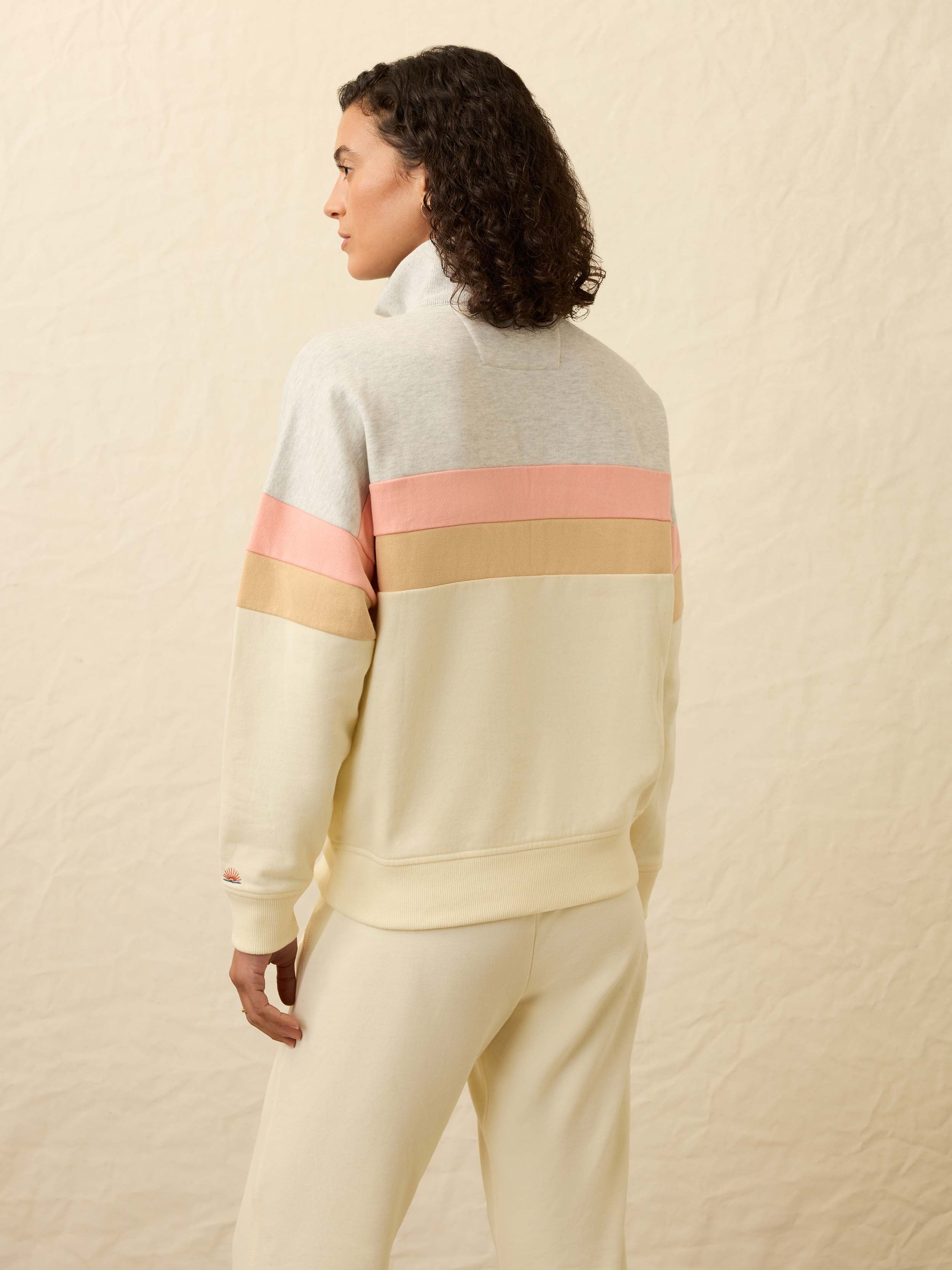 High Standard Fleece Quarter Zip - Golden Horizon | Faherty Brand