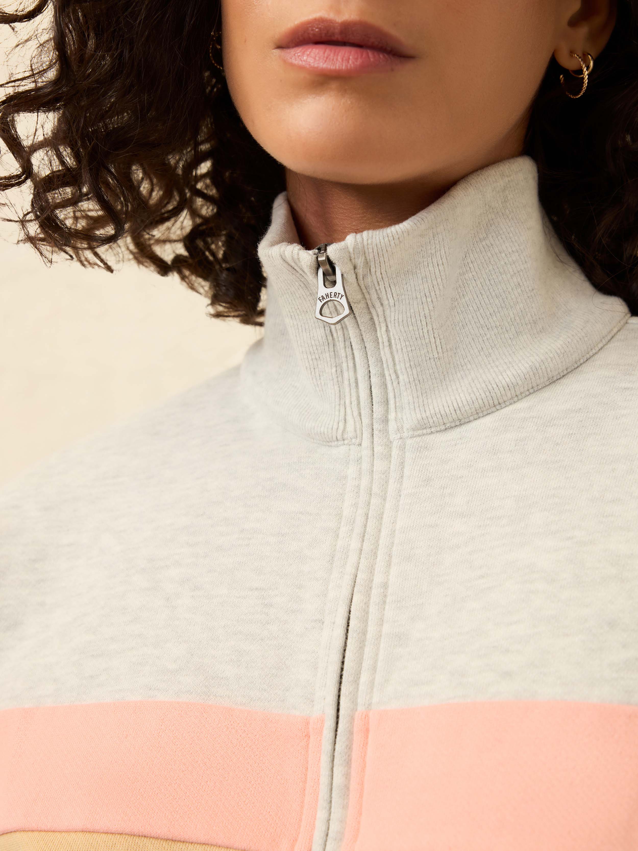 High Standard Fleece Quarter Zip - Golden Horizon | Faherty Brand