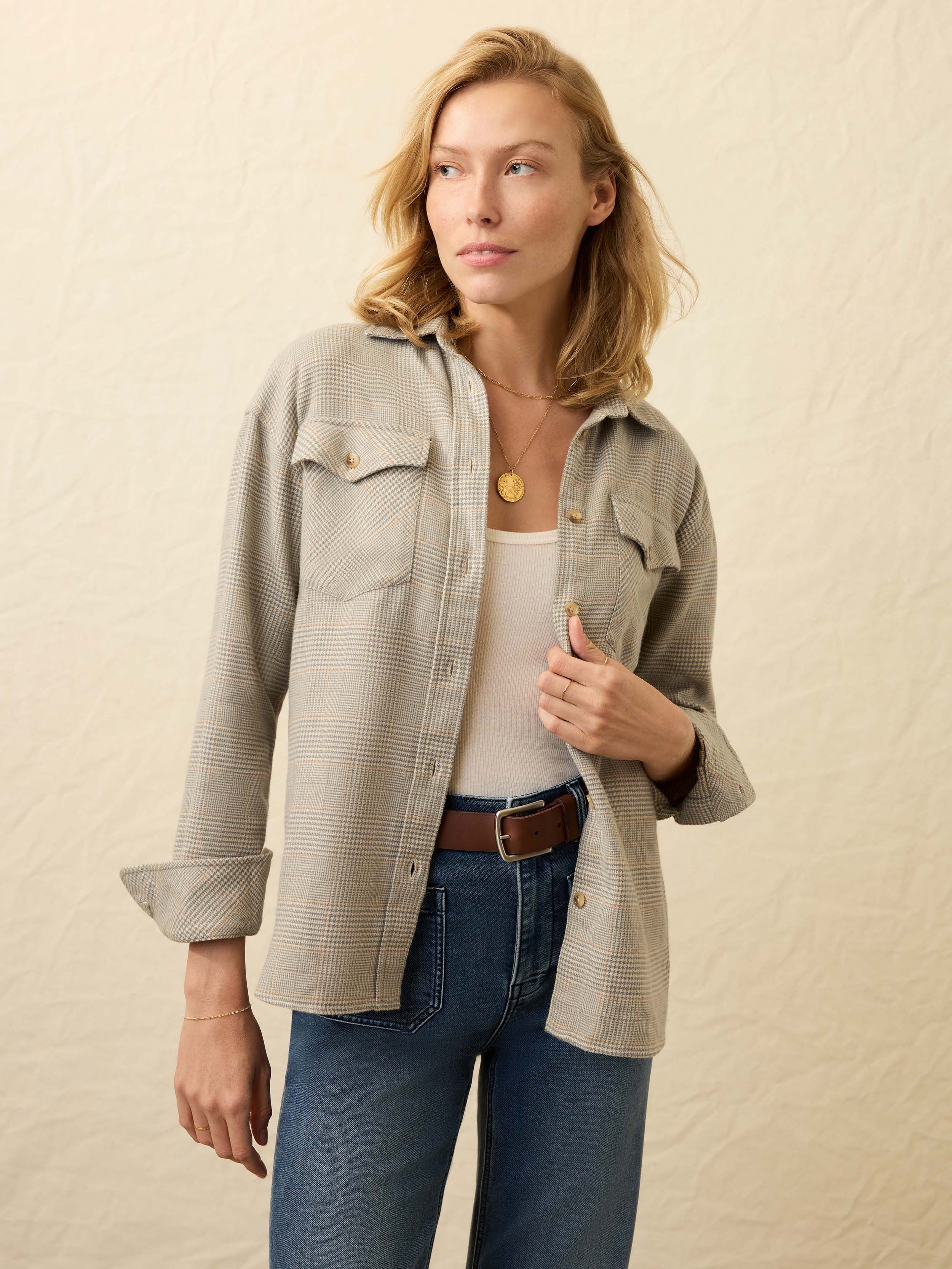 The Heirloom Portuguese Flannel Overshirt - Canyon Plaid | Faherty Brand