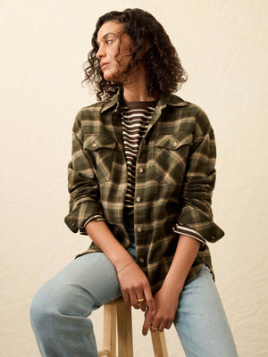 The Heirloom Portuguese Flannel Overshirt - Garret Verde Plaid
