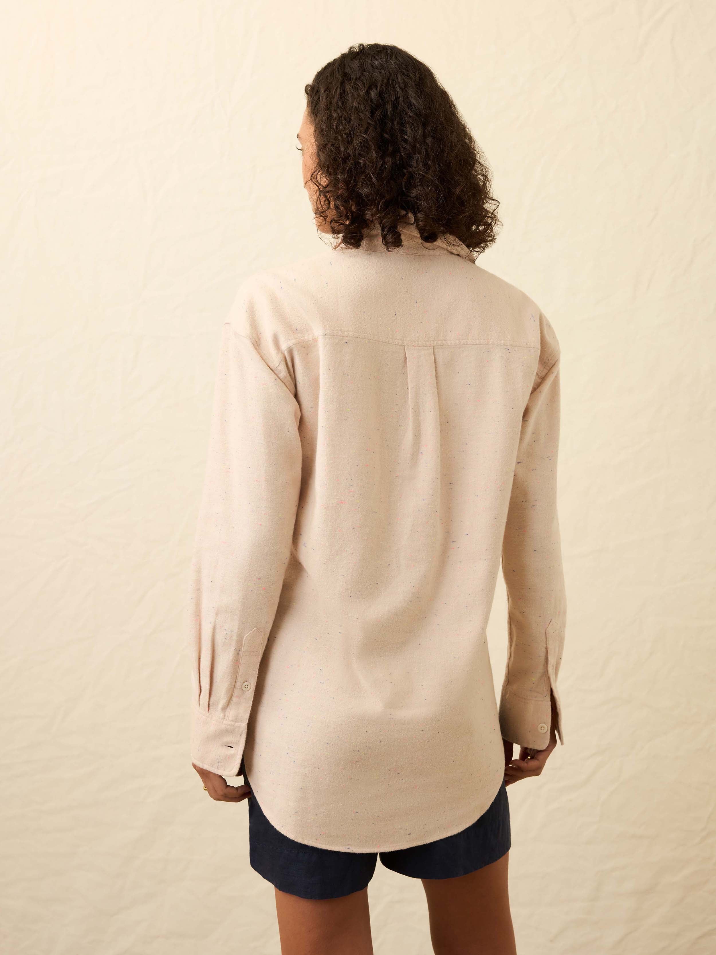 The Heirloom Portuguese Flannel Overshirt - Dune Nep | Faherty Brand