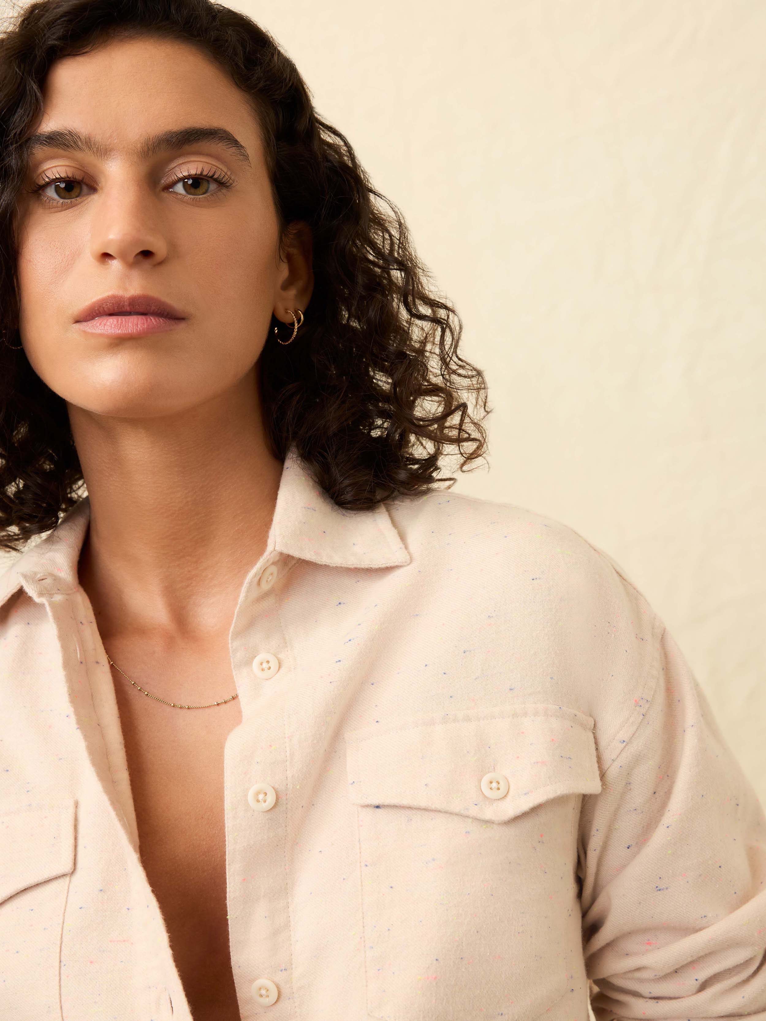 The Heirloom Portuguese Flannel Overshirt - Dune Nep | Faherty Brand