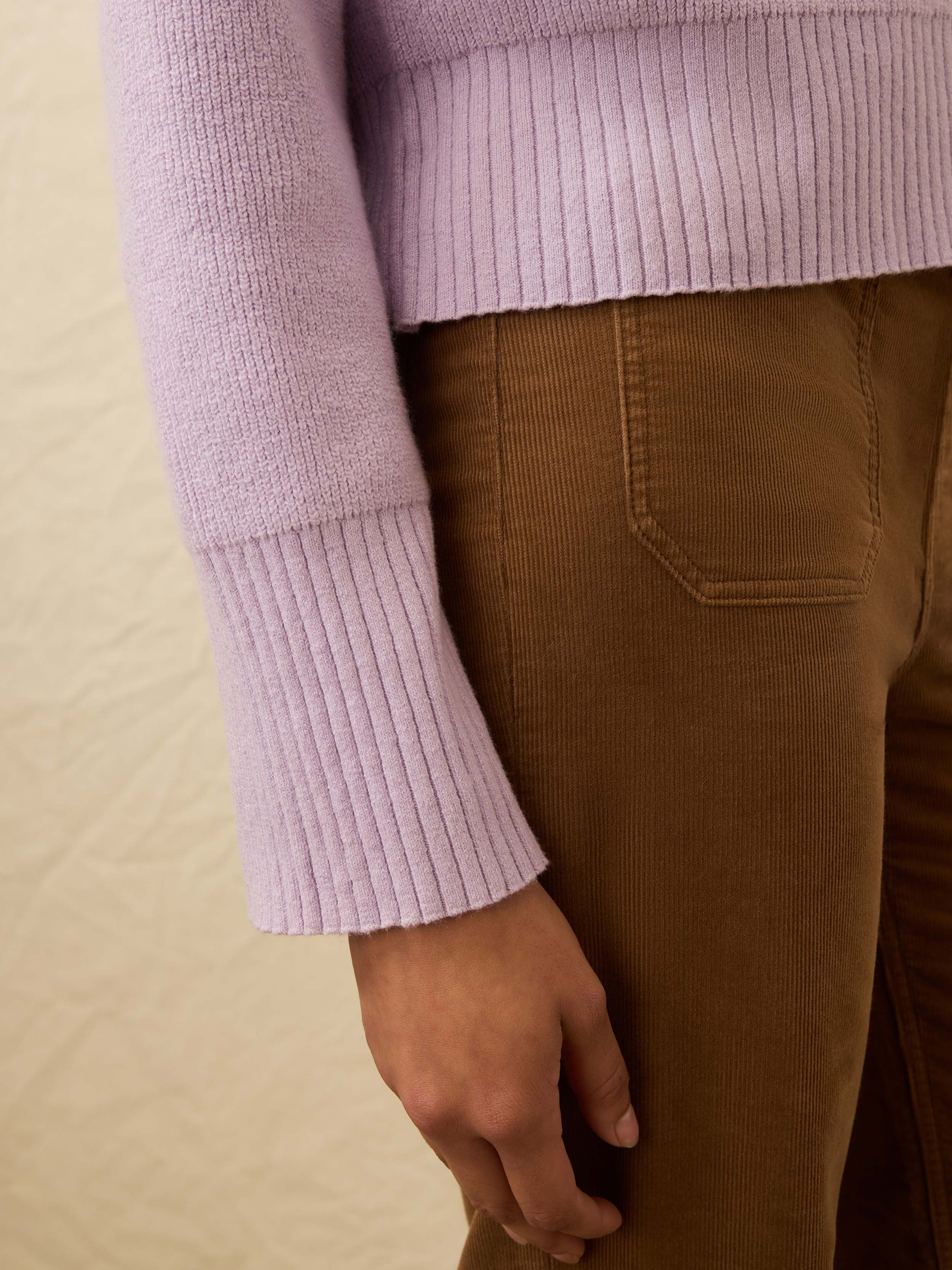 Jackson Crewneck Sweater - Ice Lilac Heather | Faherty Brand