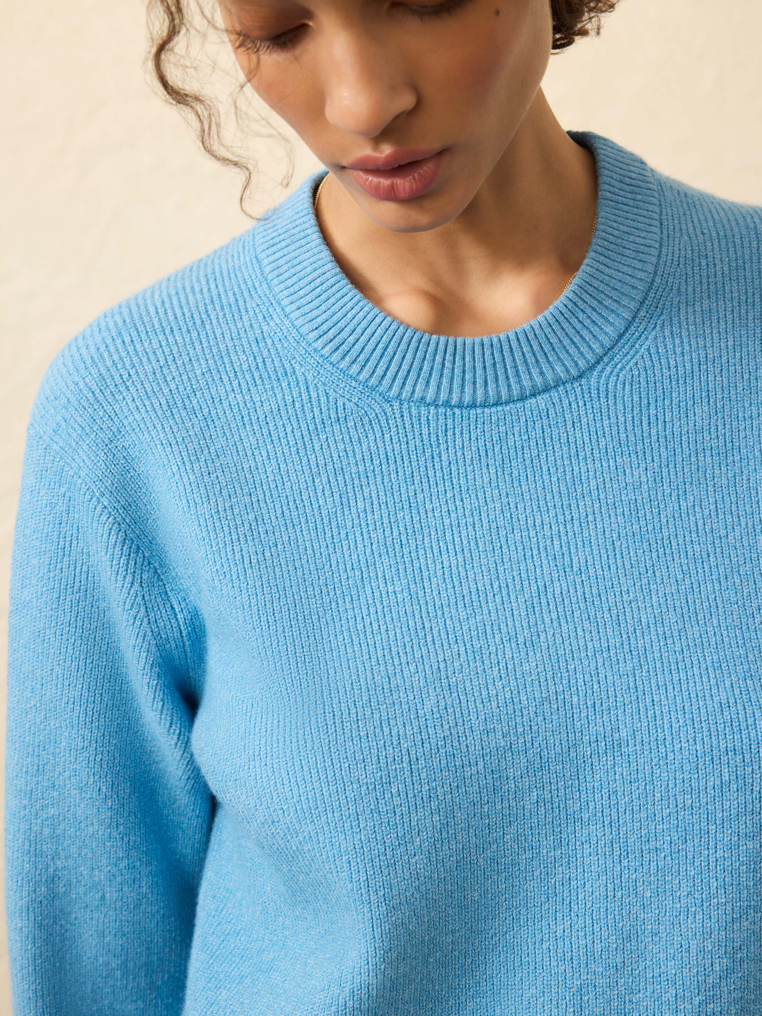 Jackson Crewneck Sweater - Iceland Blue | Faherty Brand