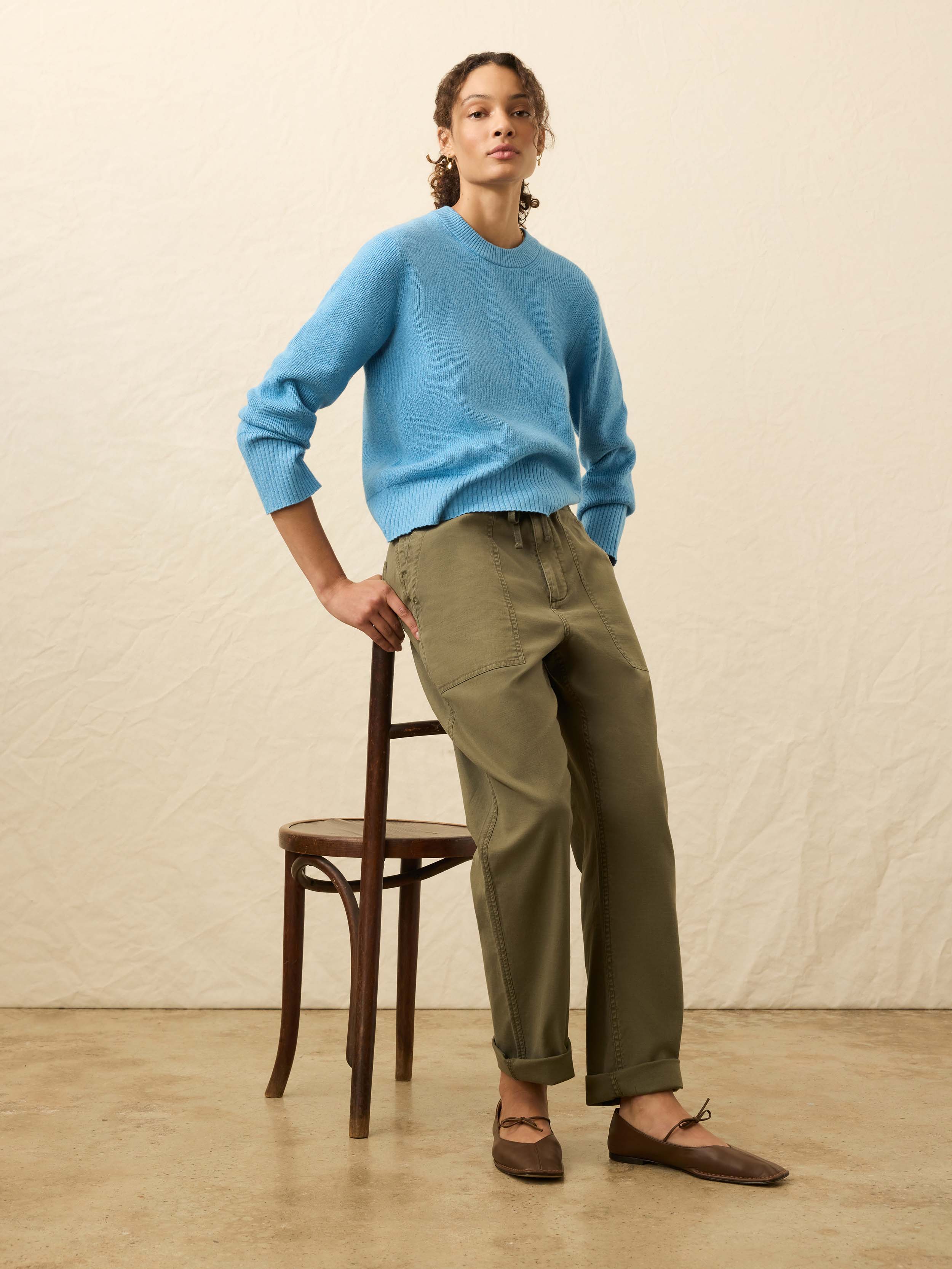 Jackson Crewneck Sweater - Iceland Blue | Faherty Brand
