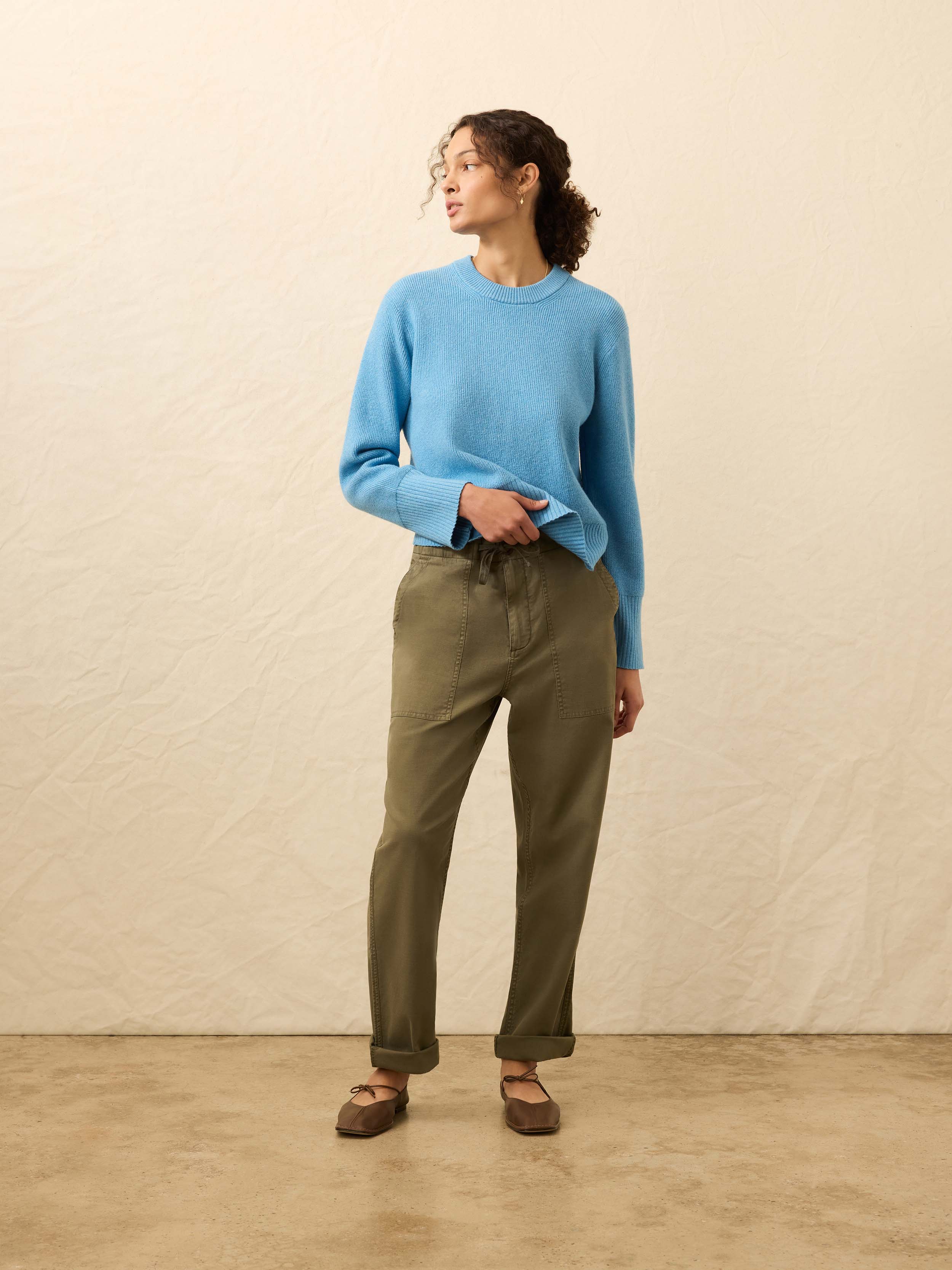 Jackson Crewneck Sweater - Iceland Blue | Faherty Brand