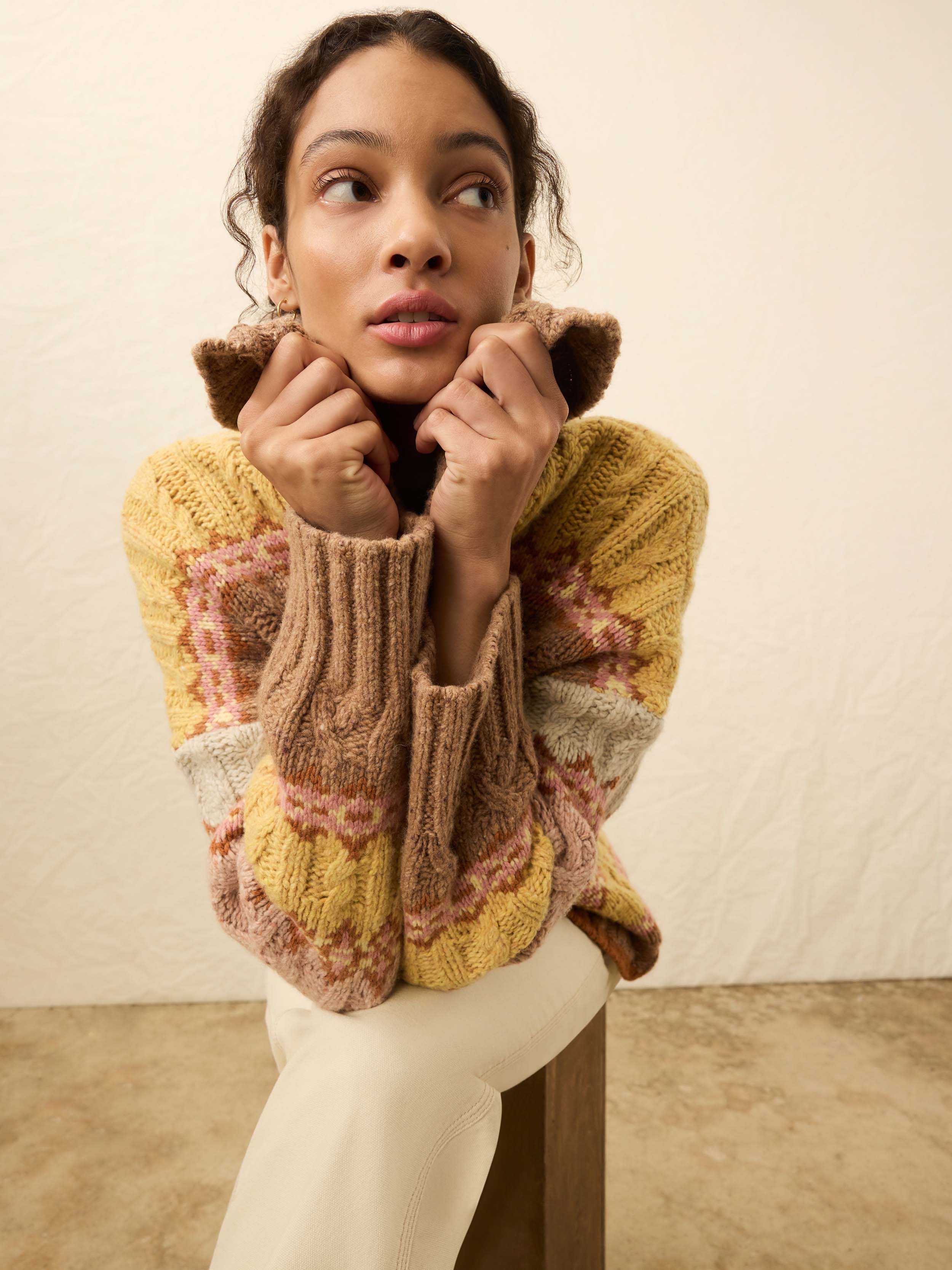 Highland Fairisle Cardigan - Lakeside Fairisle Haze | Faherty Brand