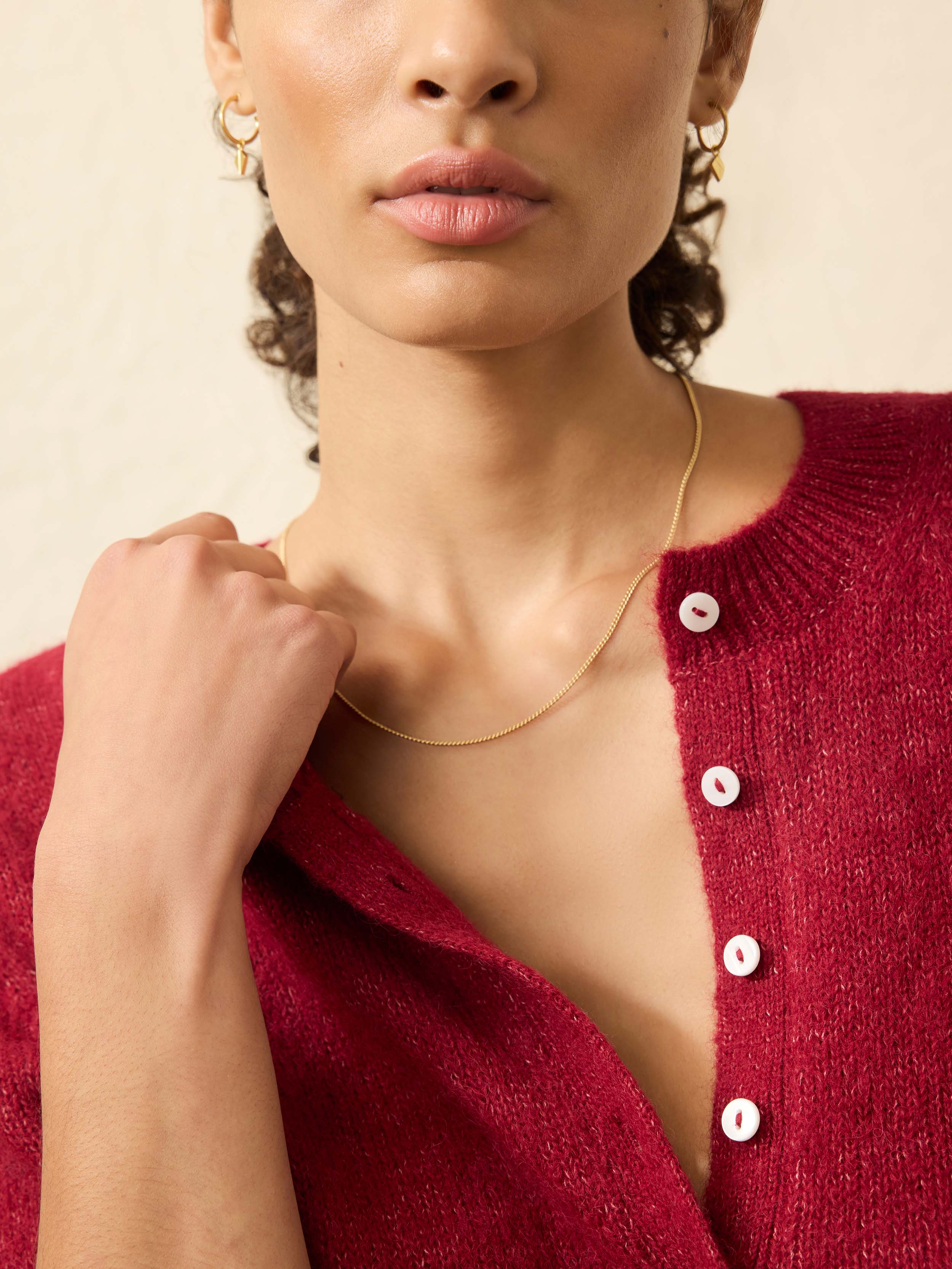 Apres Alpaca Cardigan - Wine Rust | Faherty Brand