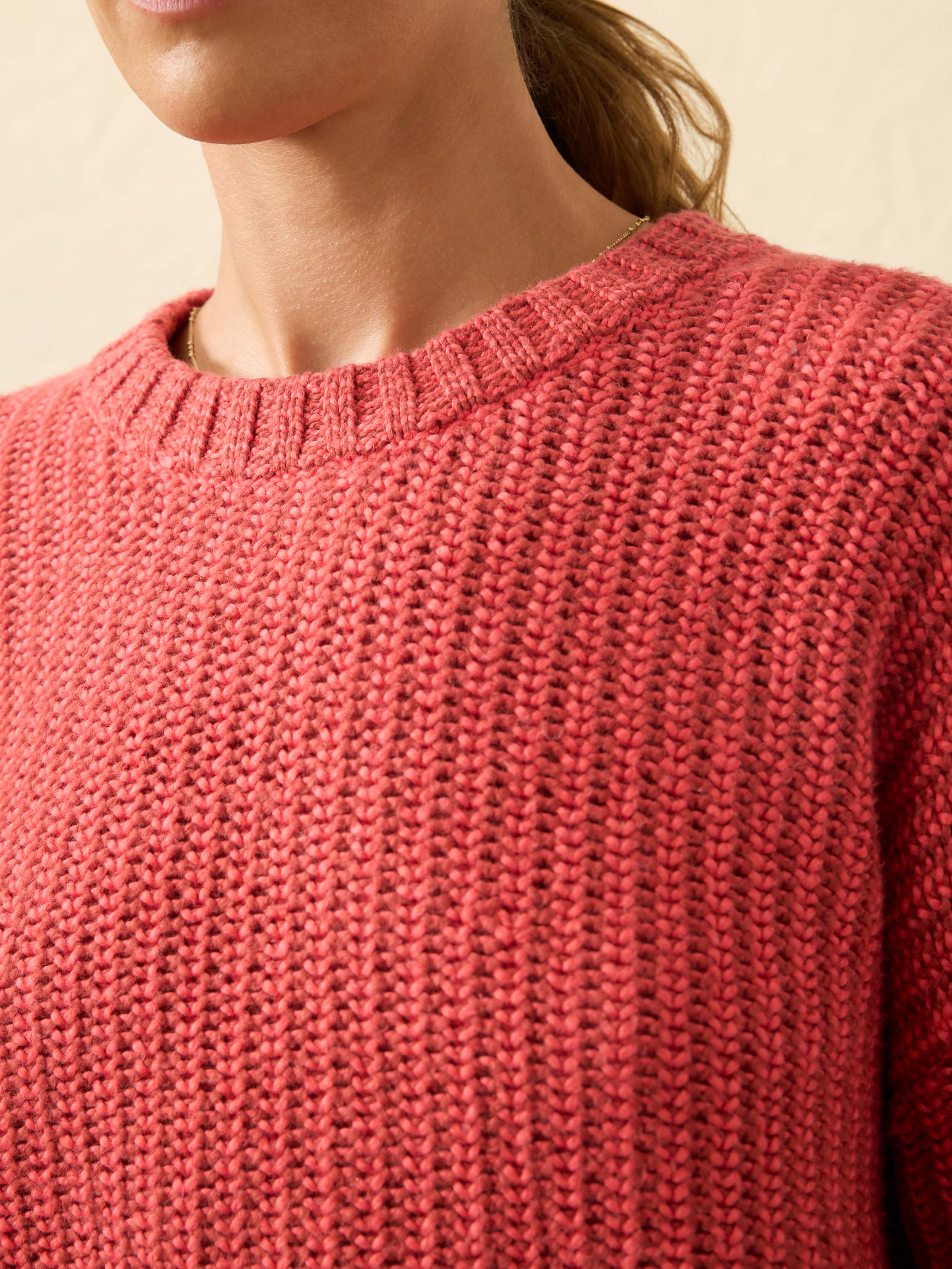 Heirloom Cotton  Relaxed Crew - Dubarry Stripe | Faherty Brand