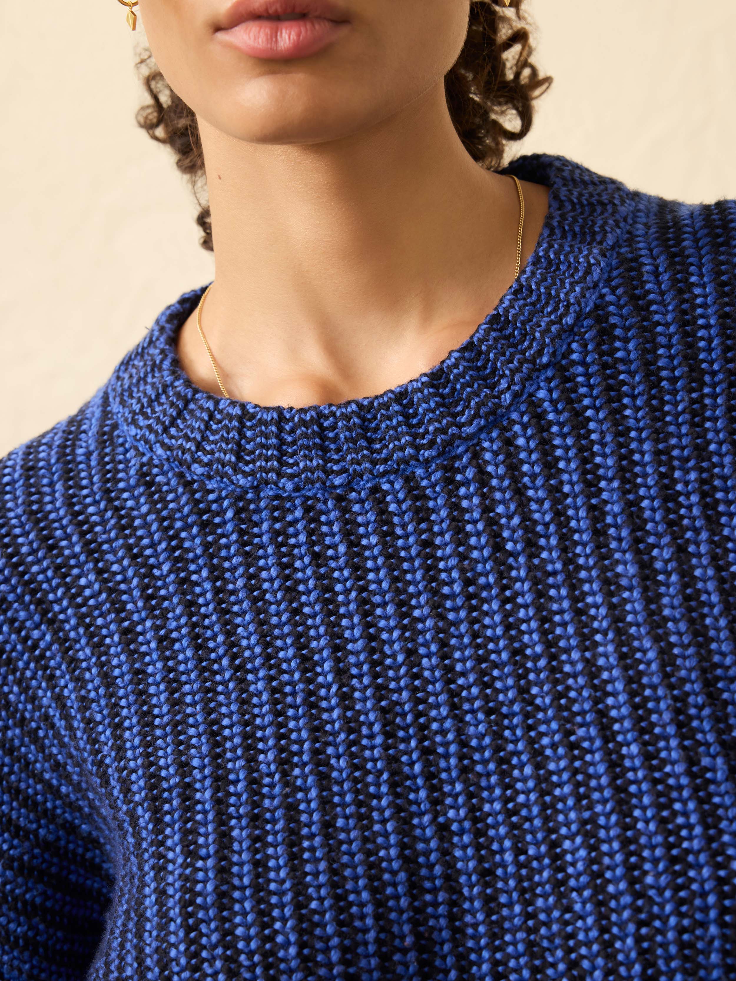 Heirloom Cotton  Relaxed Crew - Snorkel Stripe | Faherty Brand