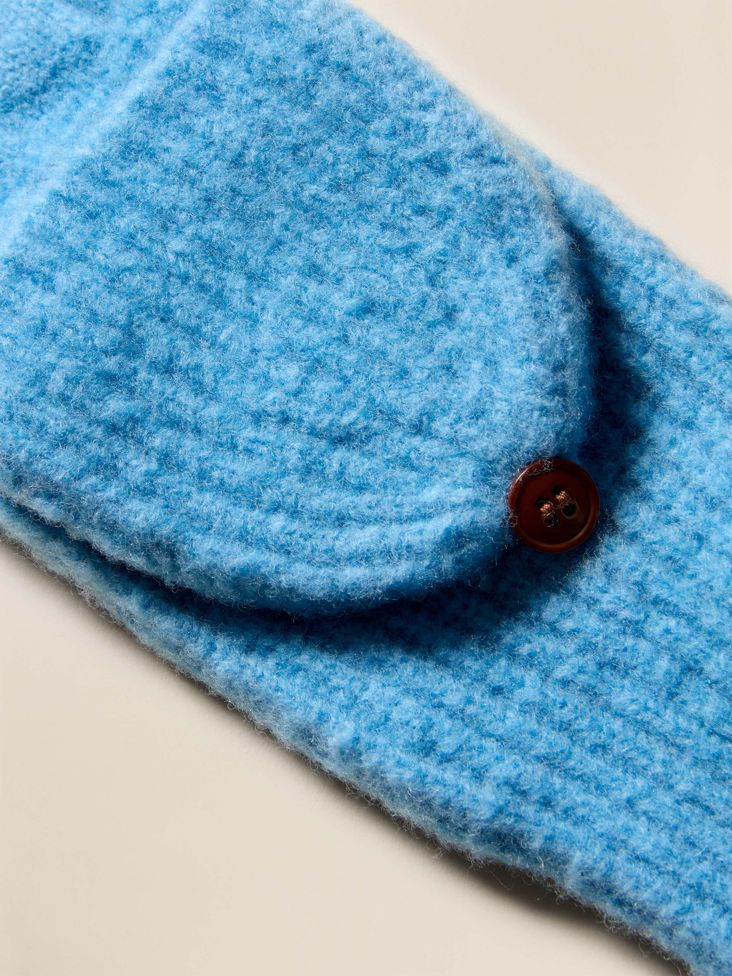 Alpaca Cozy Pop Top Mitten - Lake Blue | Faherty Brand