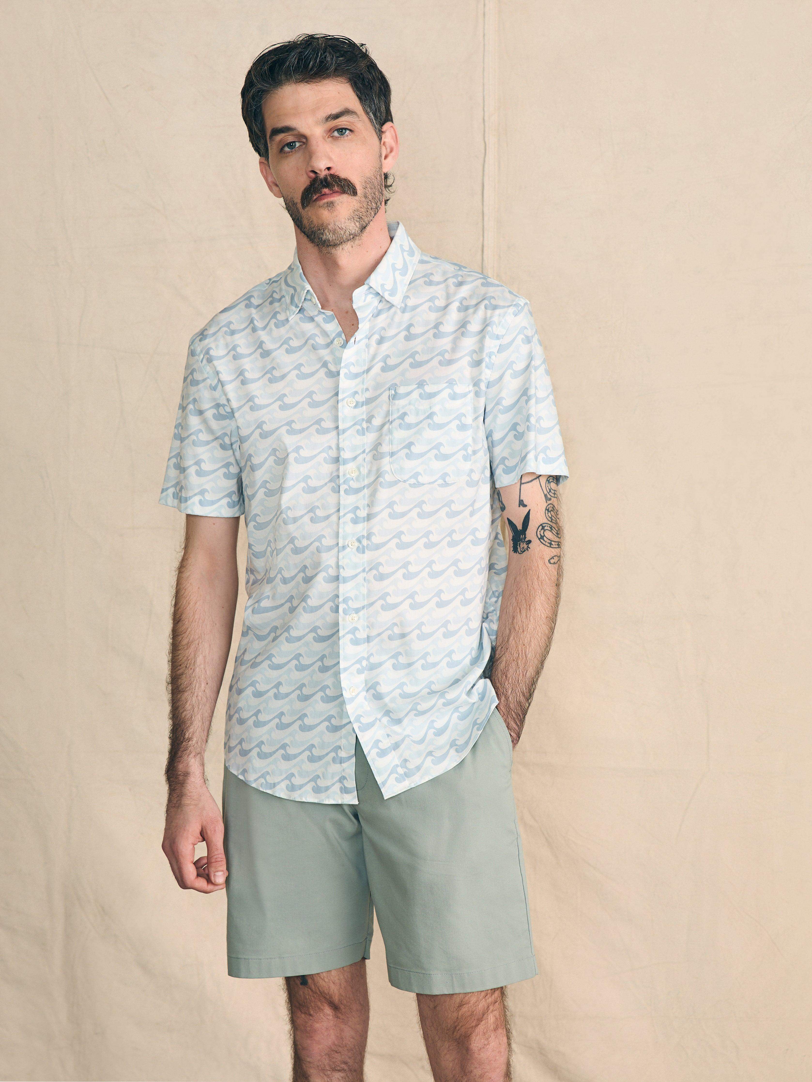 Short-Sleeve Movement™ Shirt - Ivory Endless Peaks