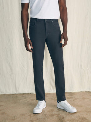 Stretch Terry 5-Pocket Pant - Onyx Black