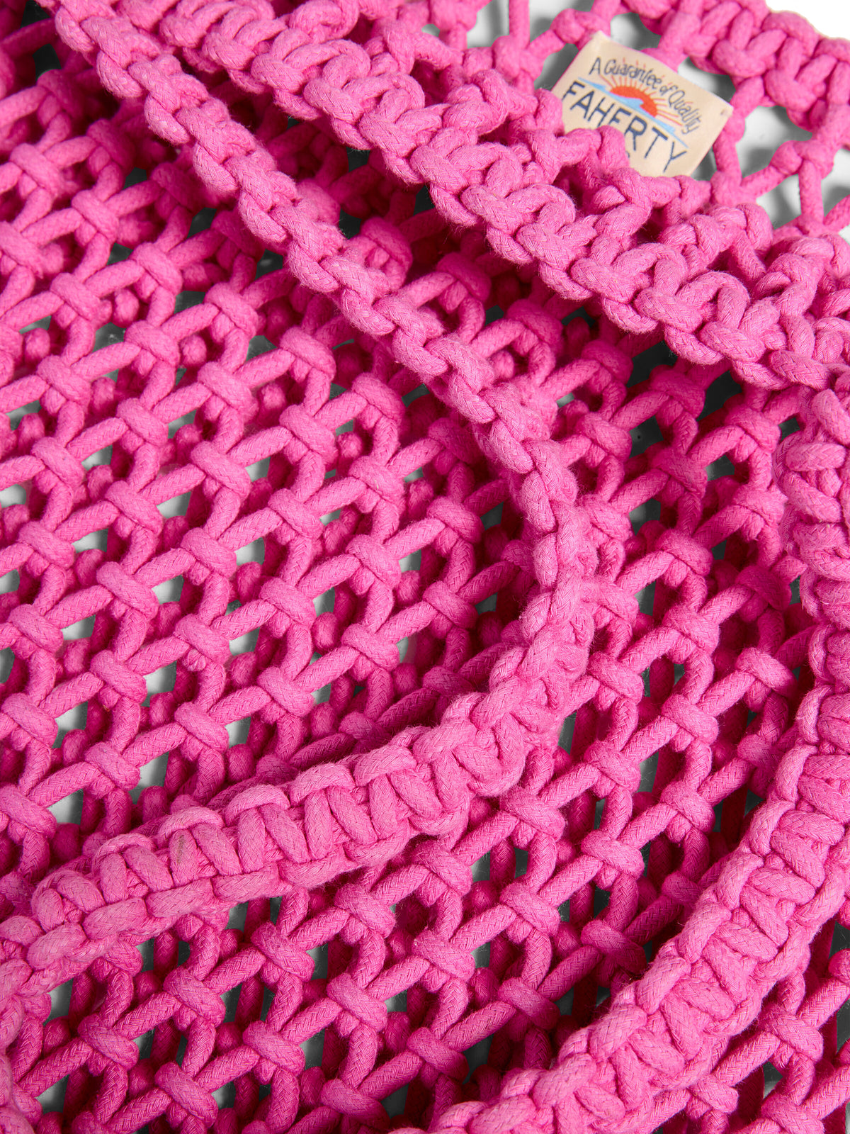 Sunwashed Macrame Tote - Ibis Rose, image 2 of 2