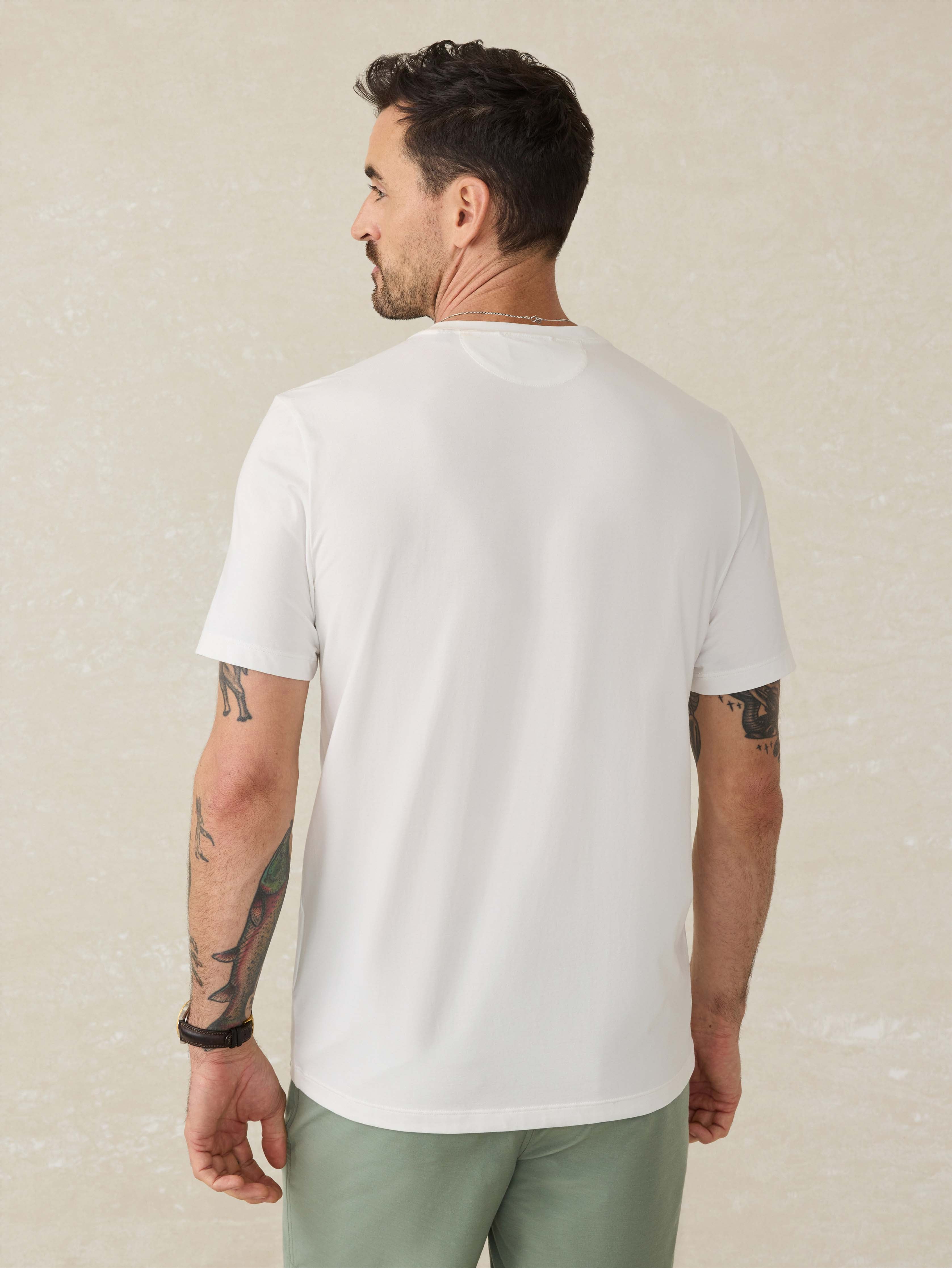 Short-Sleeve Movement™ T-shirt - Pure White | Faherty Brand