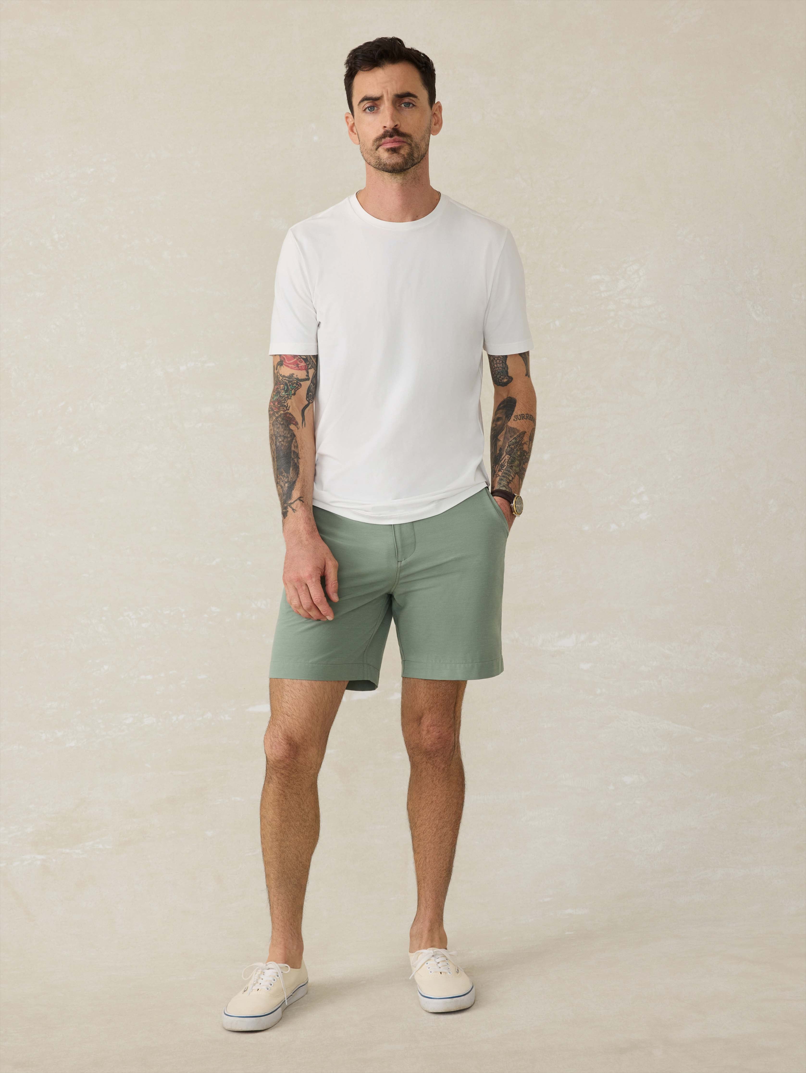 Short-Sleeve Movement™ T-shirt - Pure White | Faherty Brand