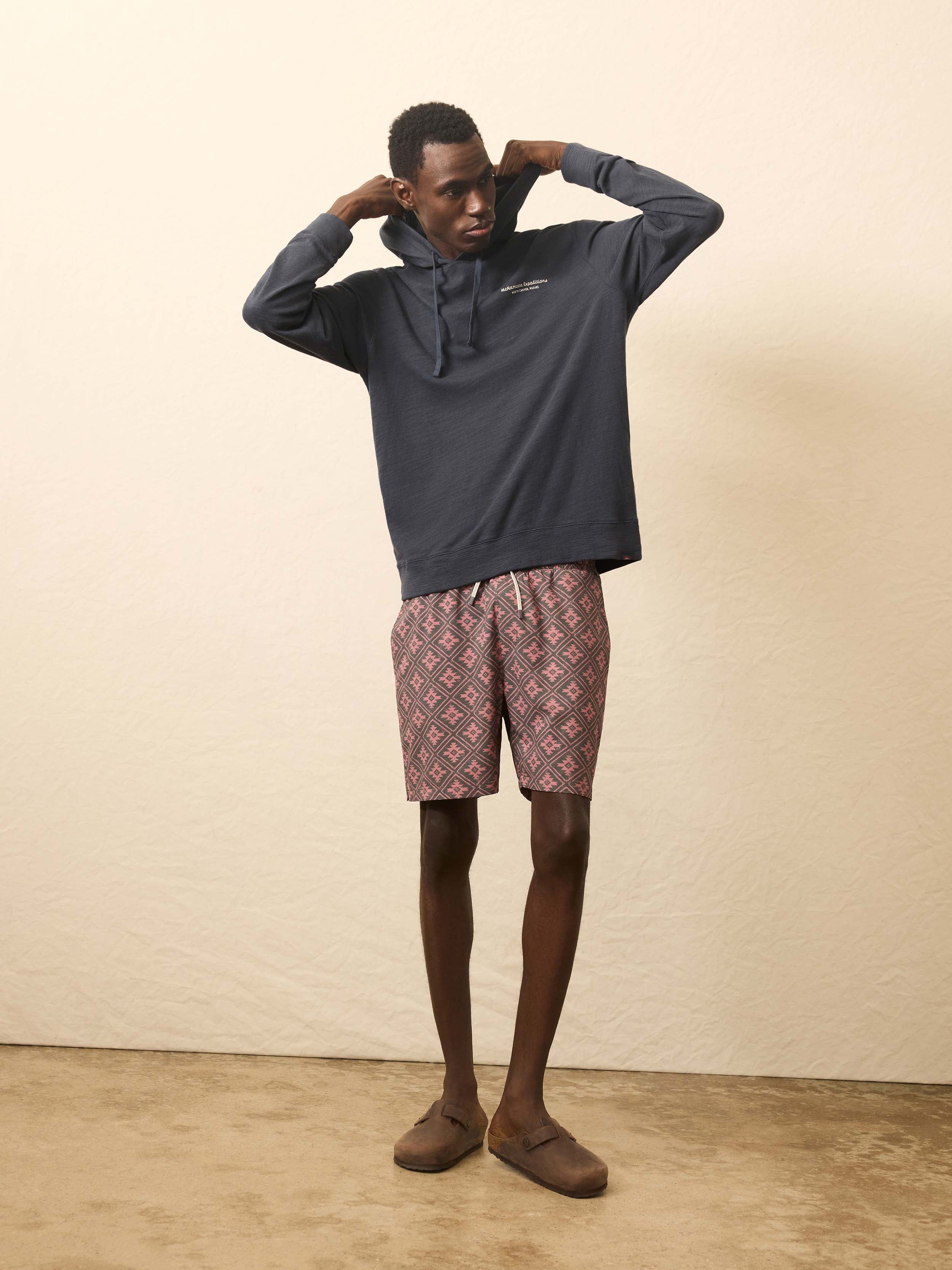 Nazare Sunwashed Slub Hoodie - Blue Nights | Faherty Brand
