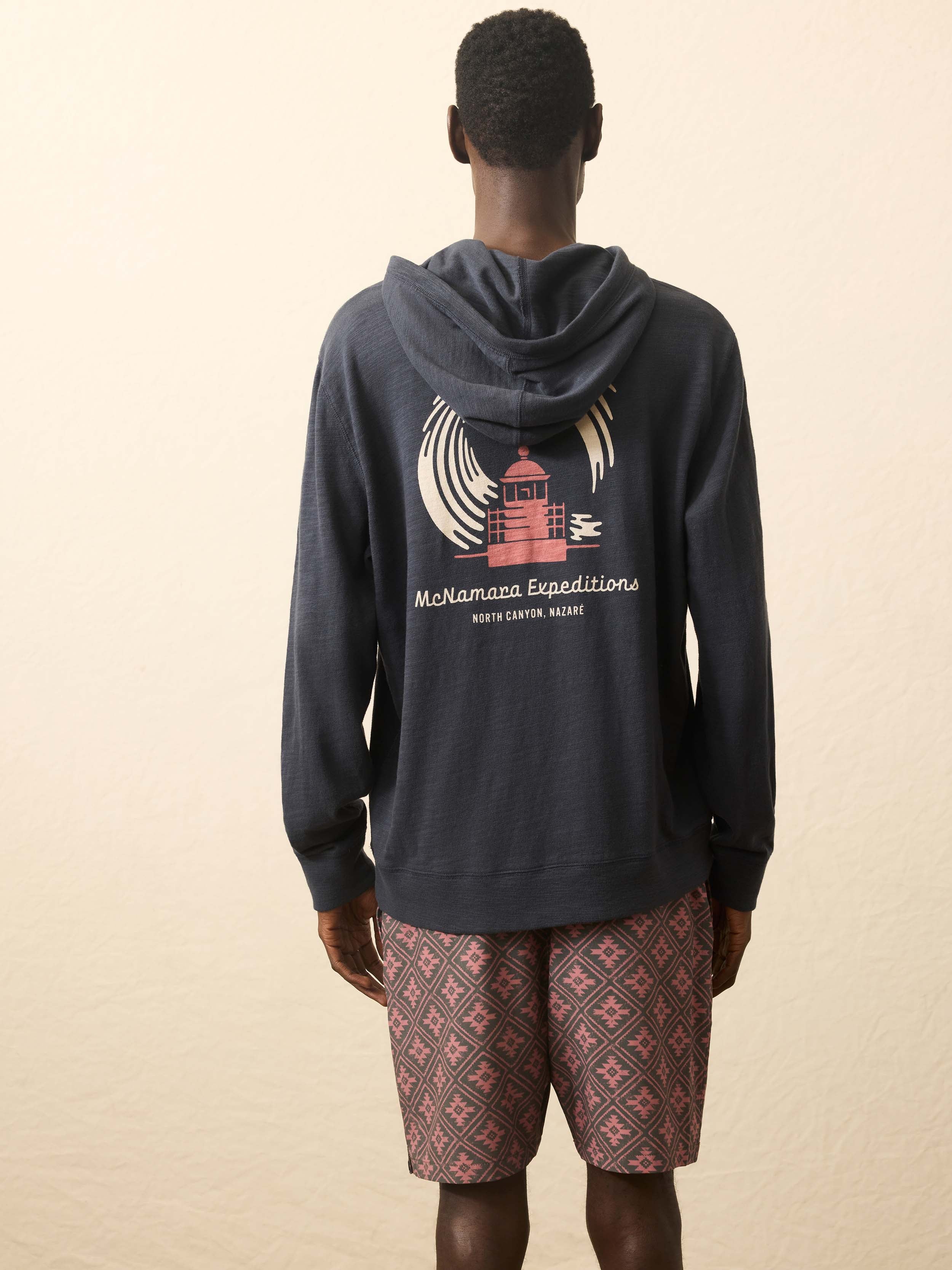 Nazare Sunwashed Slub Hoodie - Blue Nights | Faherty Brand