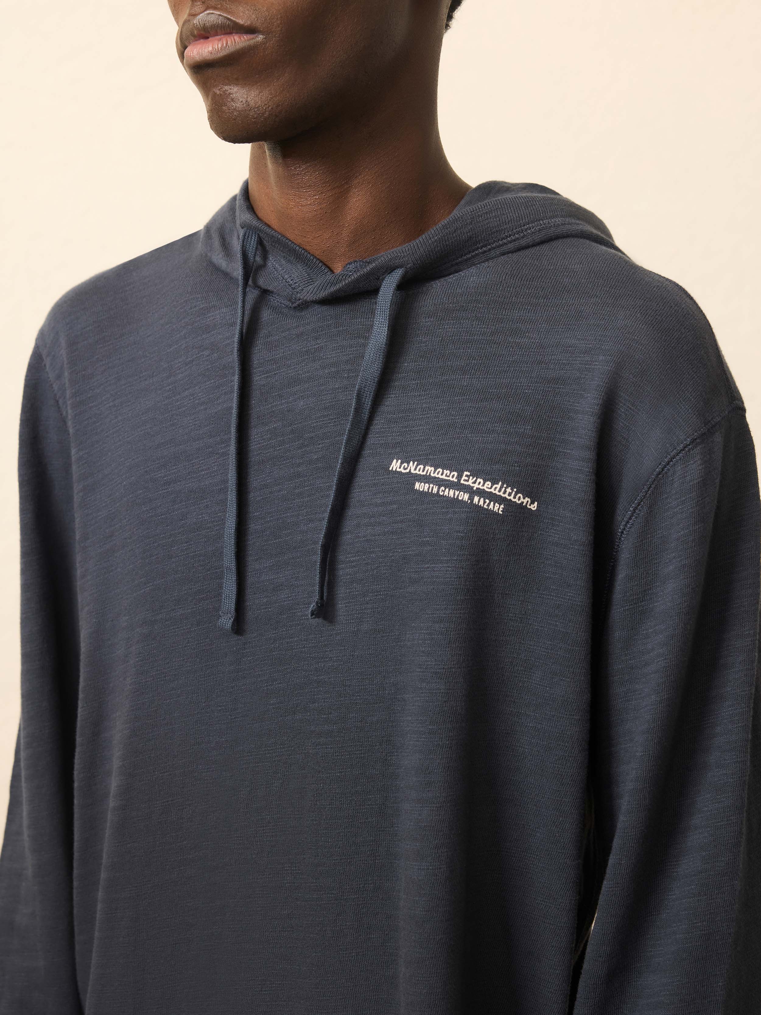 Nazare Sunwashed Slub Hoodie - Blue Nights | Faherty Brand