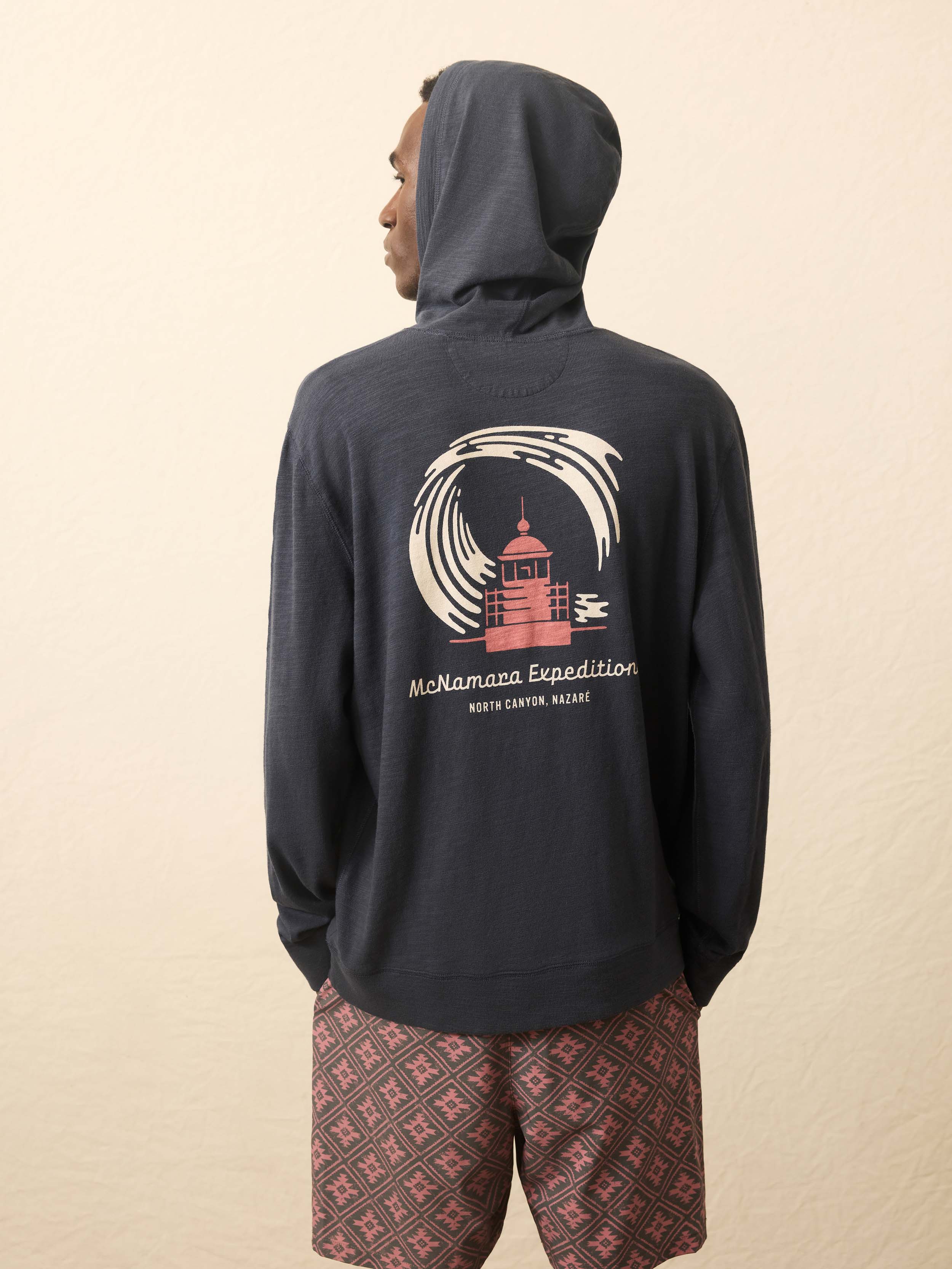 Nazare Sunwashed Slub Hoodie - Blue Nights | Faherty Brand