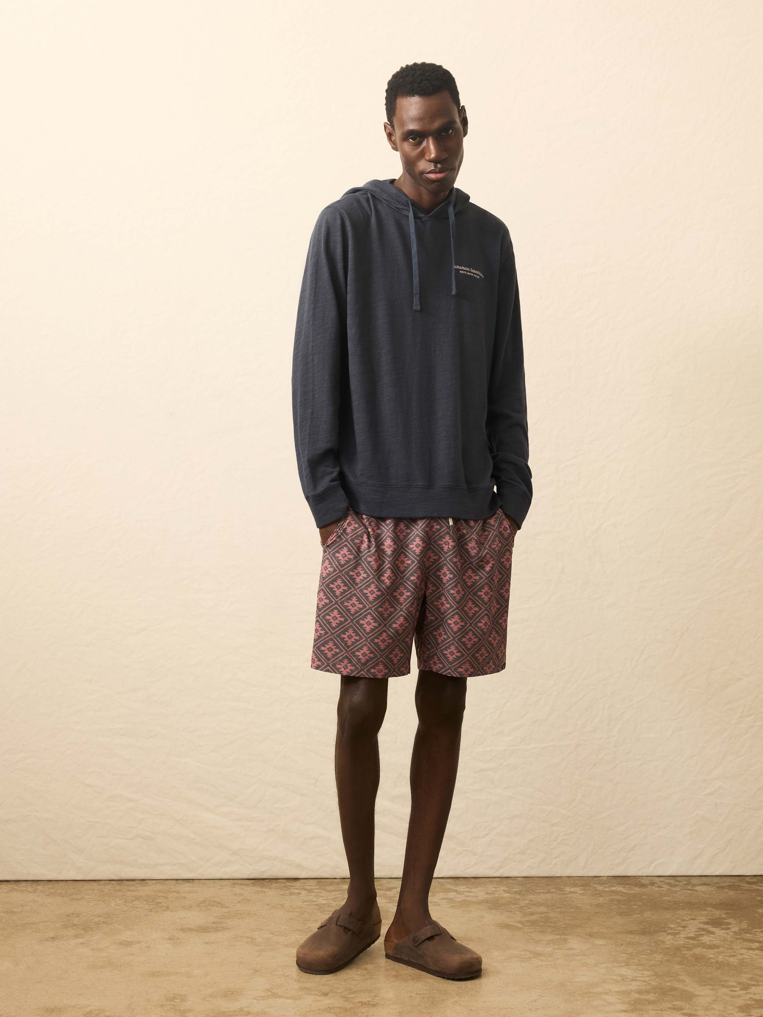 Nazare Sunwashed Slub Hoodie - Blue Nights | Faherty Brand