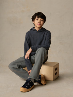 Big Kids Stretch Terry 5-Pocket Pant - Slate
