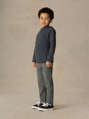 Little Kids Stretch Terry 5-Pocket Pull-on Pant - Slate