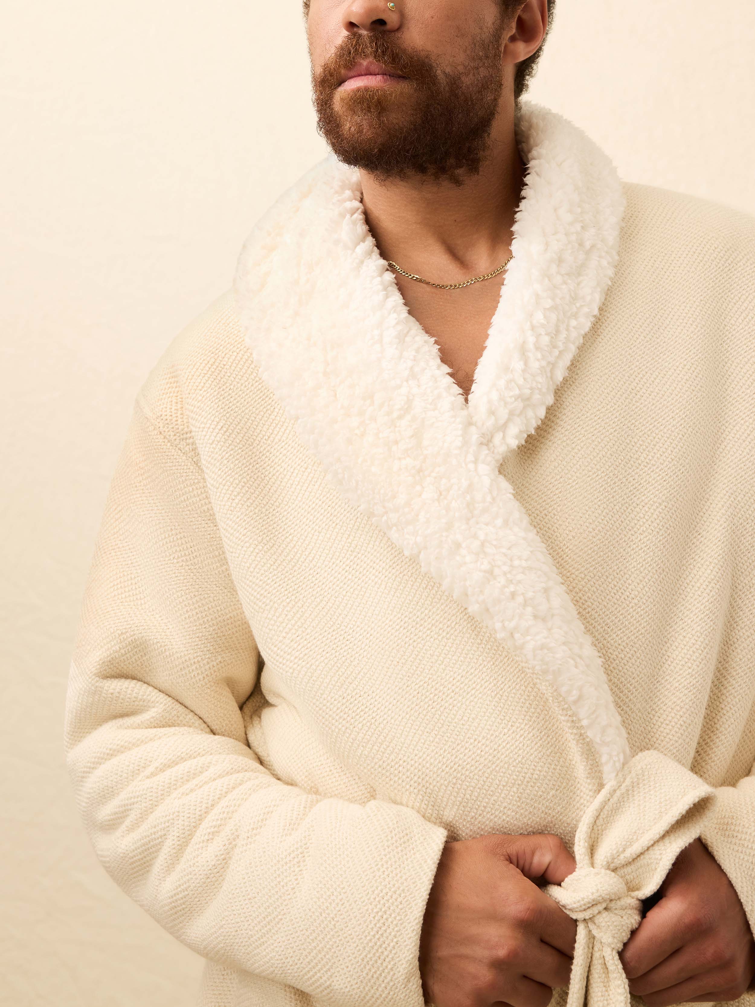 Whitewater High Pile Fleece Robe - Summer Sands | Faherty Brand