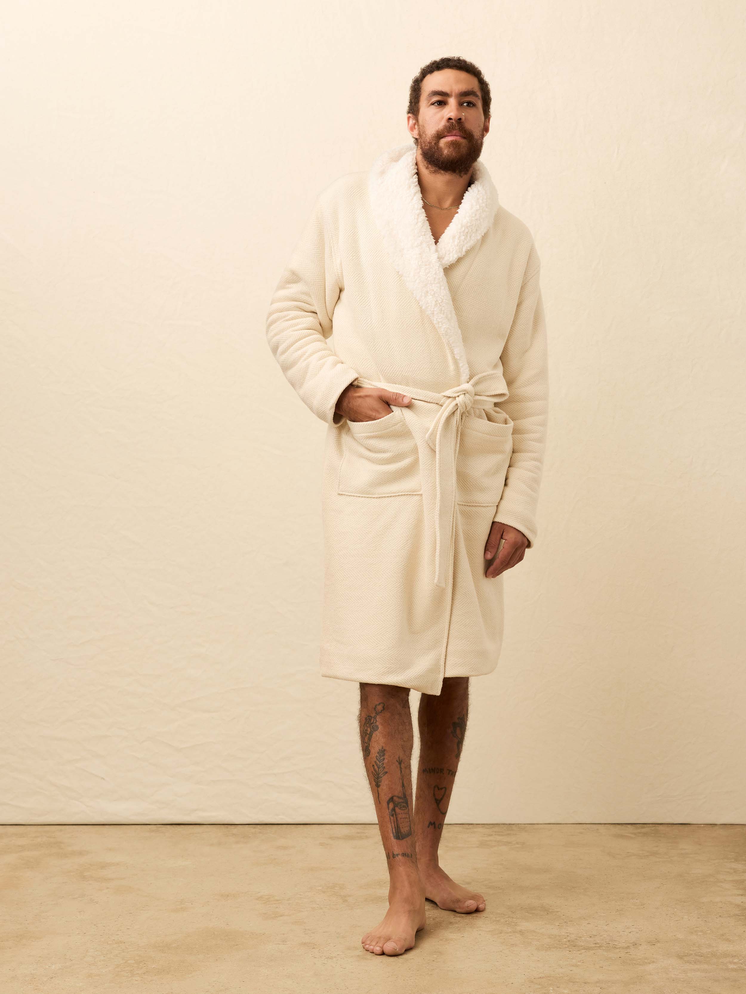 Whitewater High Pile Fleece Robe - Summer Sands | Faherty Brand