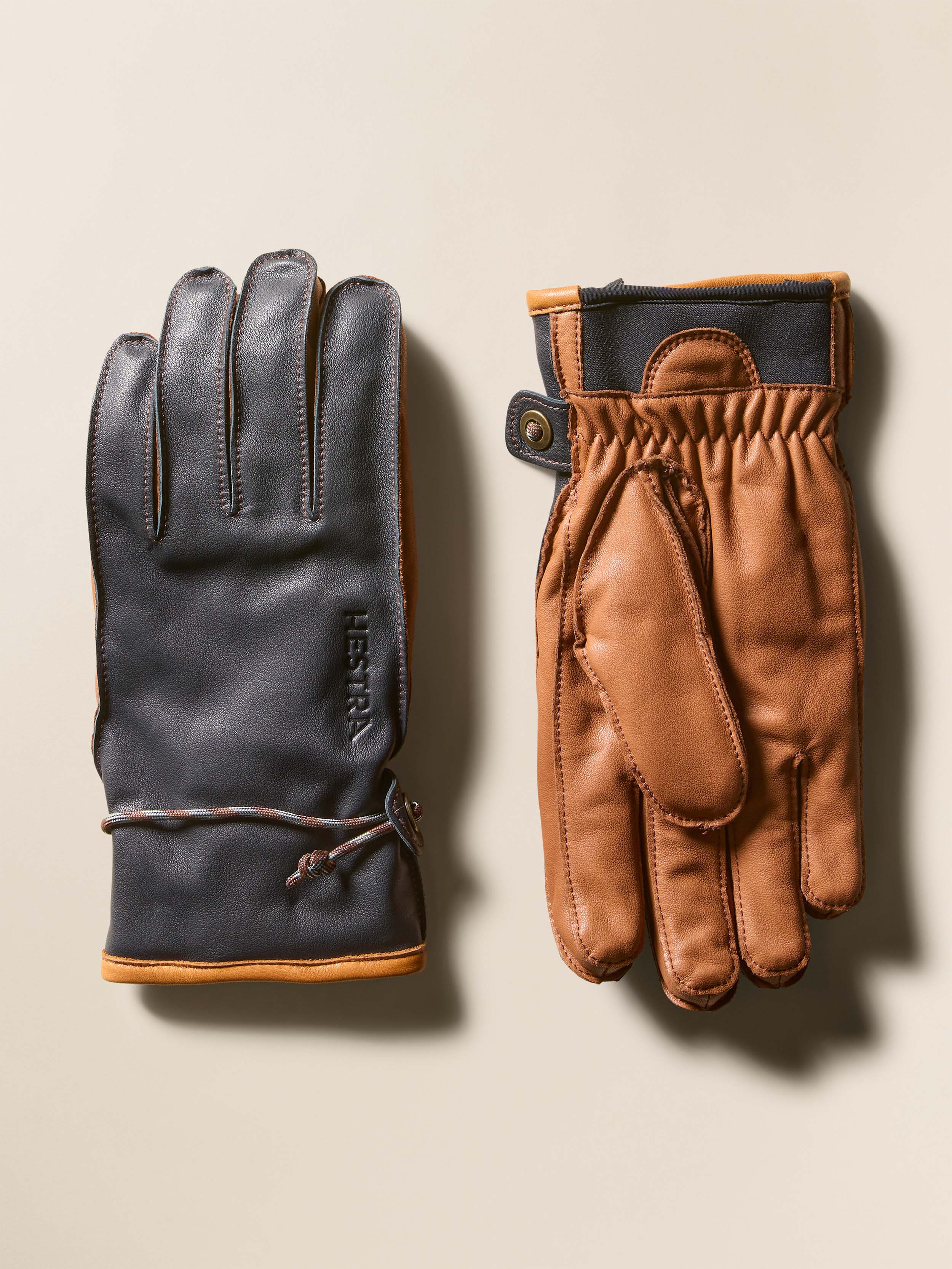 Hestra Wakayama Gloves - Navy Brown | Faherty Brand