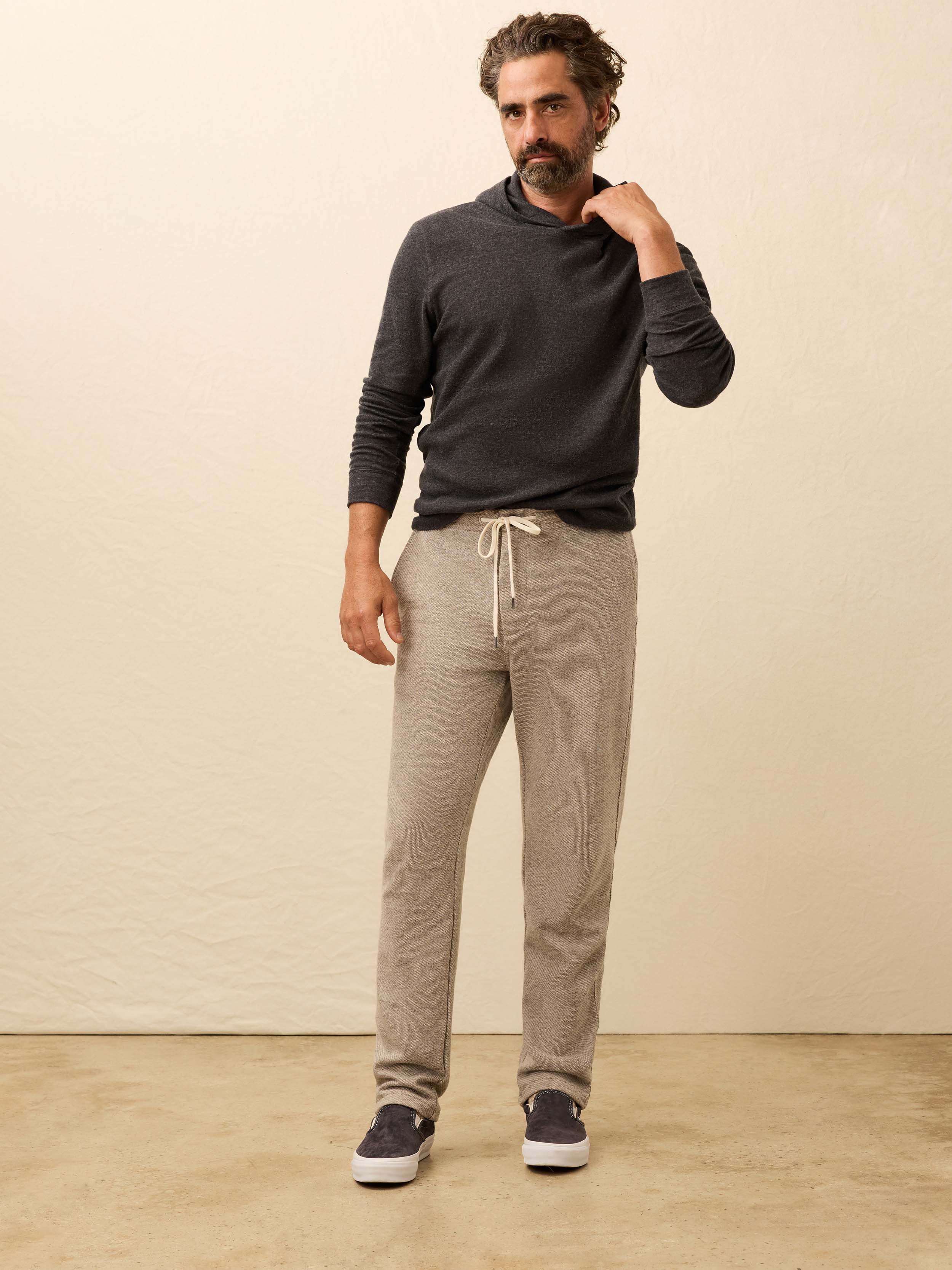 Inlet Jogger Pant - Ivory Hill Melange | Faherty Brand