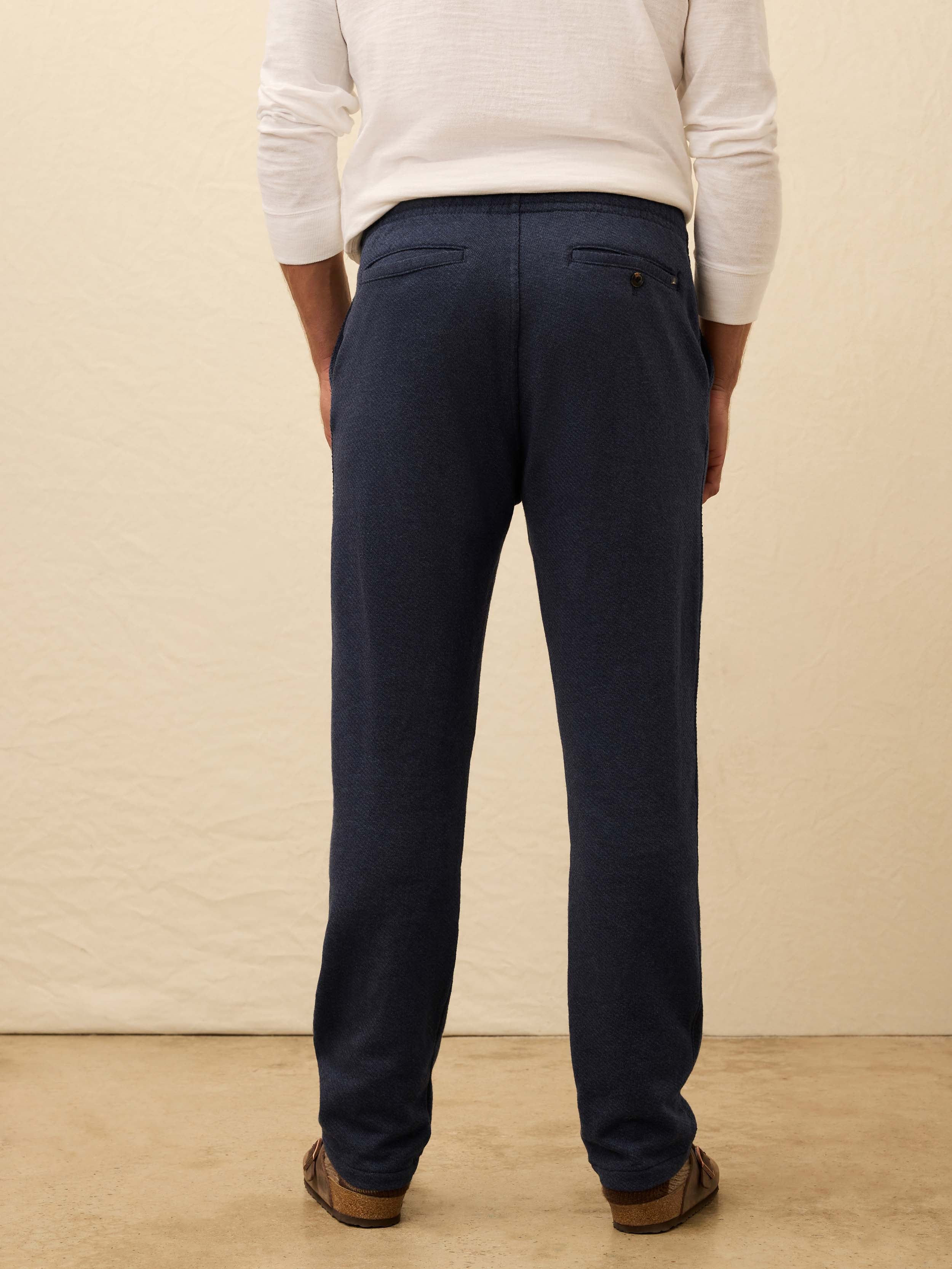Inlet Jogger Pant - Navy Night Melange | Faherty Brand