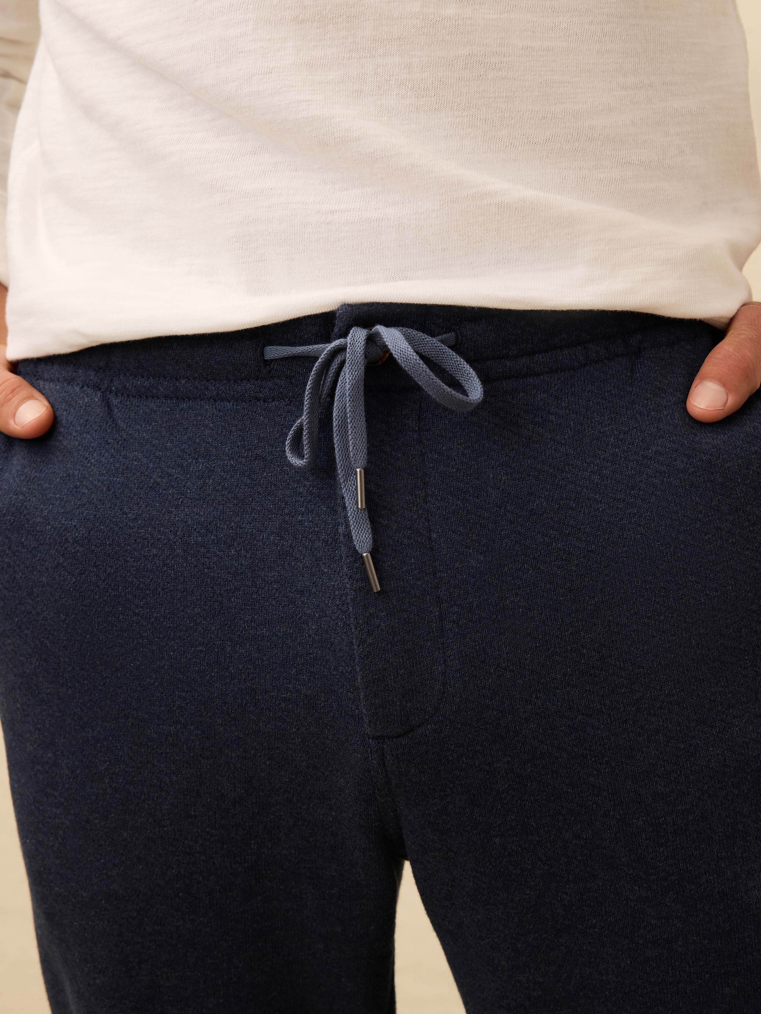 Inlet Jogger Pant - Navy Night Melange | Faherty Brand