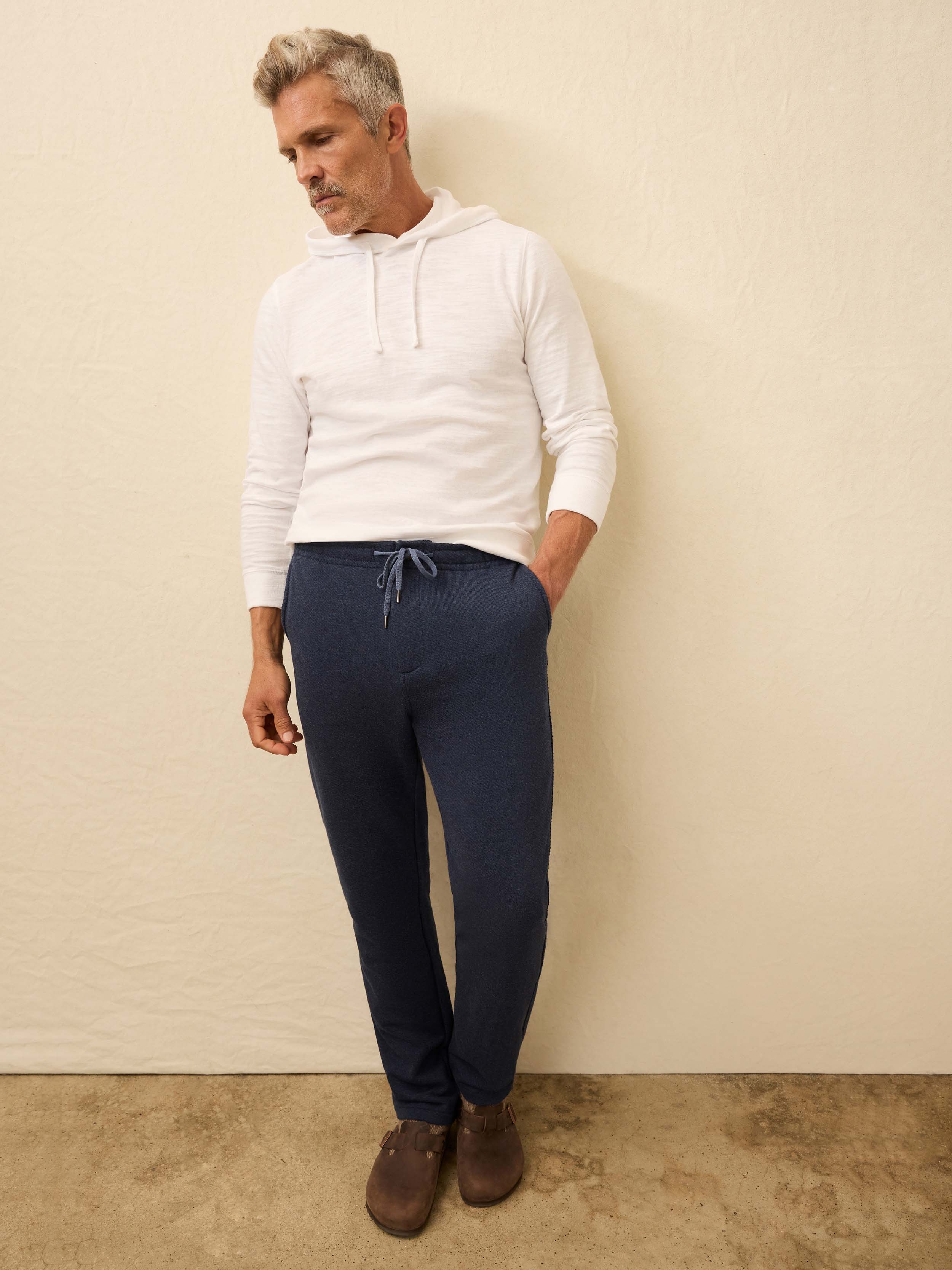 Inlet Jogger Pant - Navy Night Melange | Faherty Brand