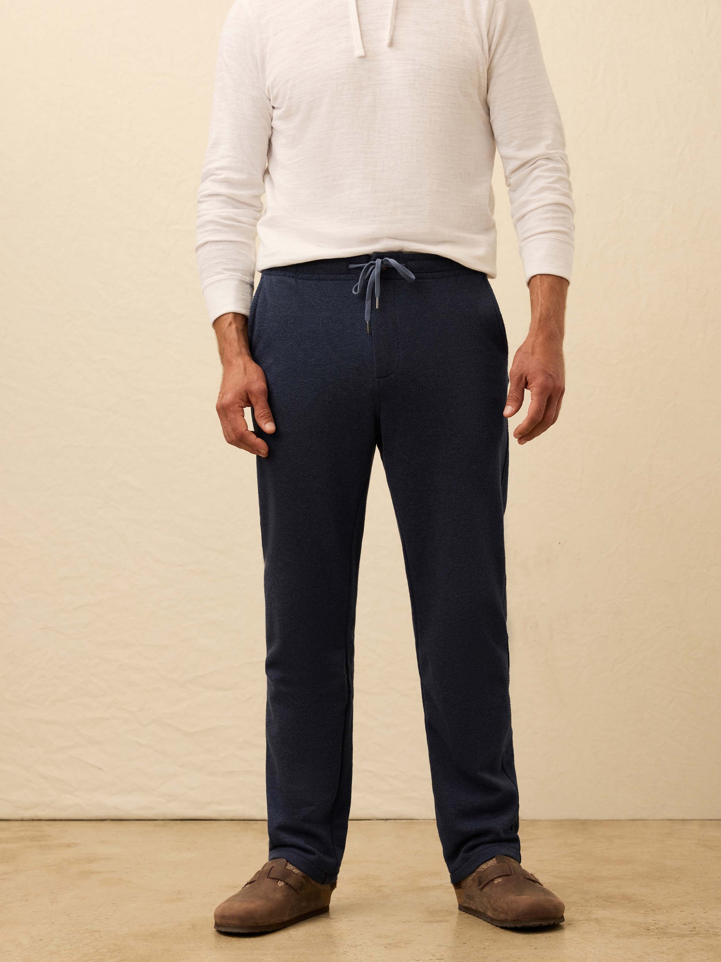 Inlet Jogger Pant - Navy Night Melange | Faherty Brand