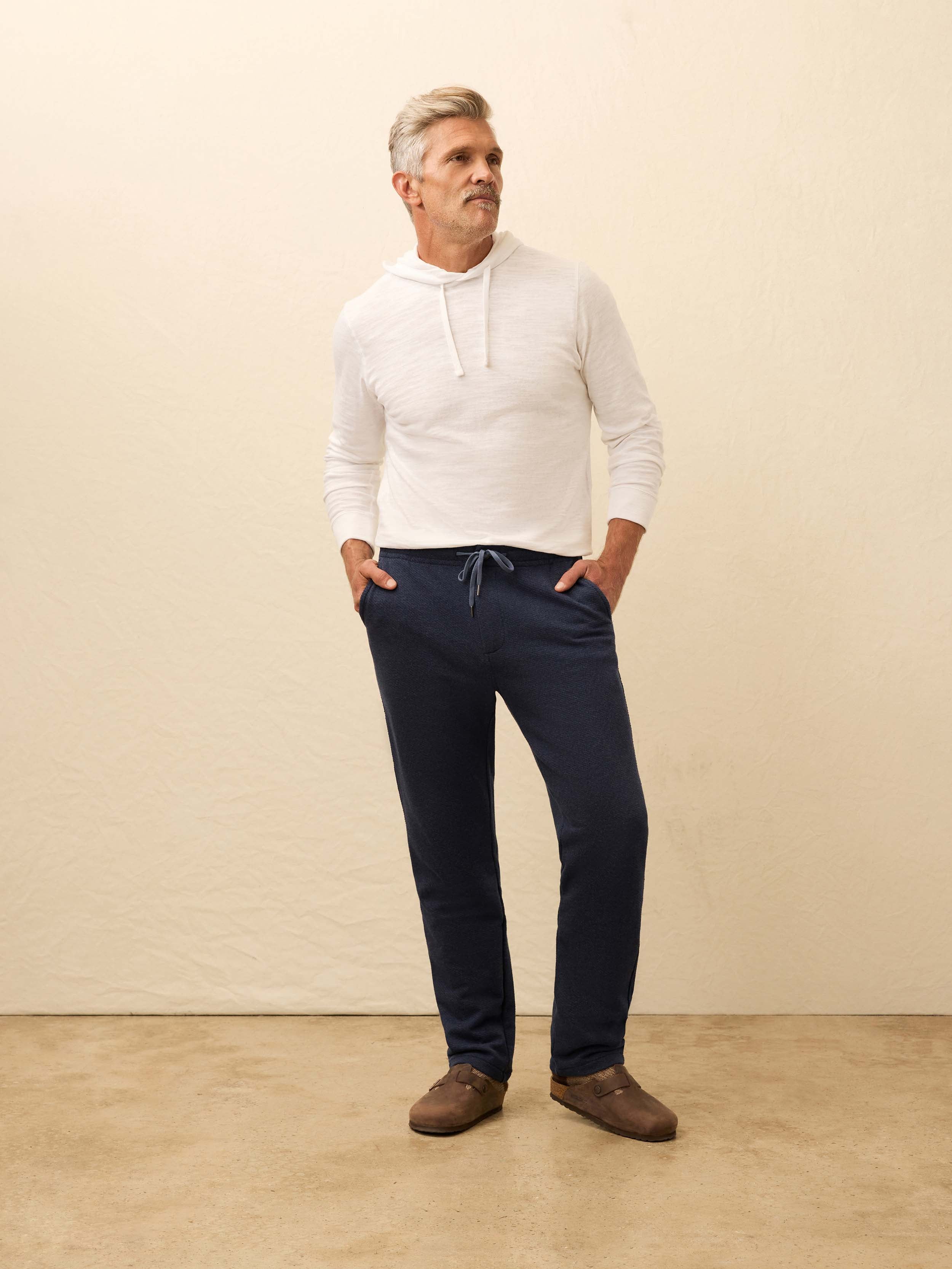 Inlet Jogger Pant - Navy Night Melange | Faherty Brand