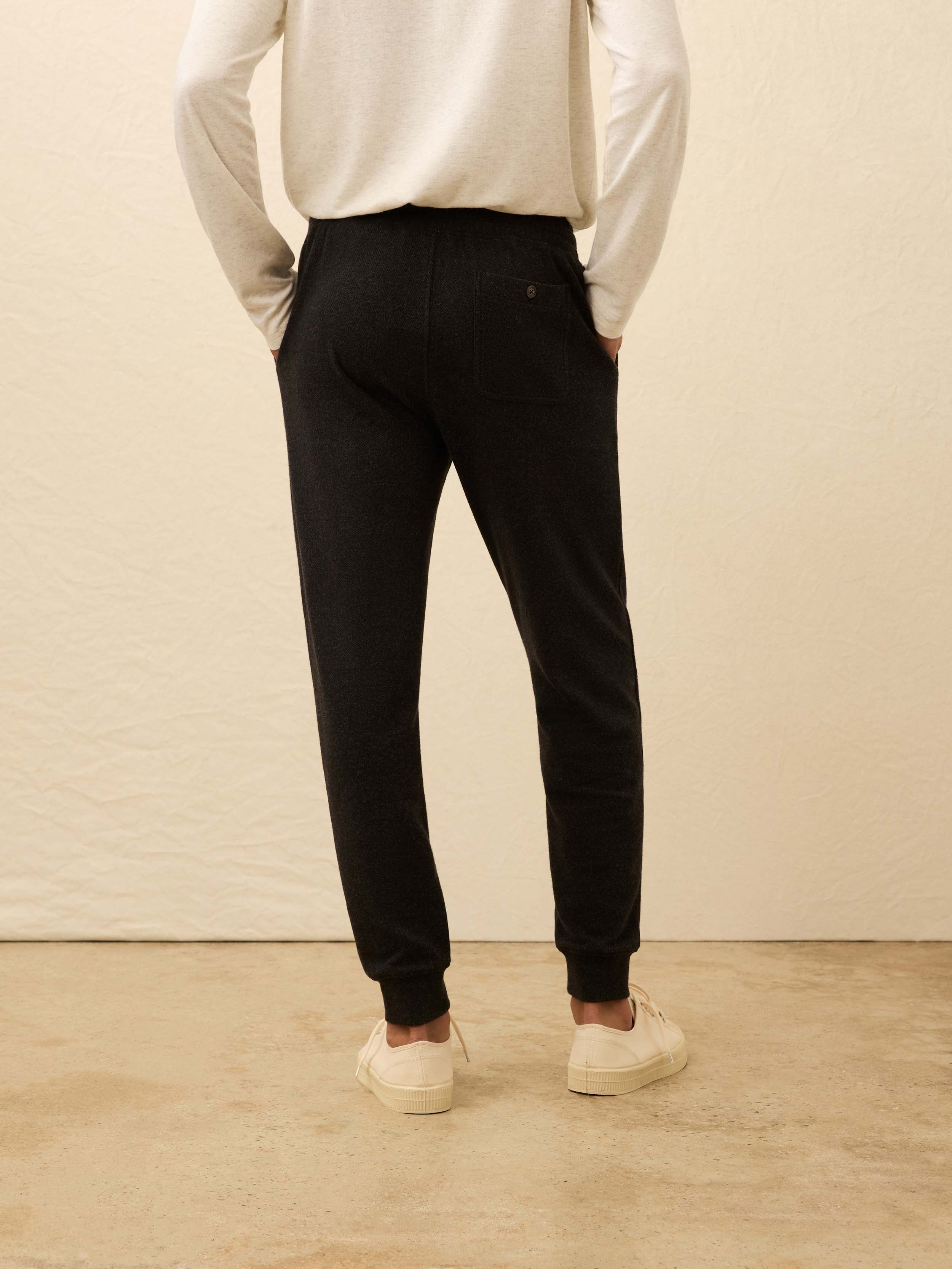 Legend™ Sweatpant - Heathered Black Twill | Faherty Brand