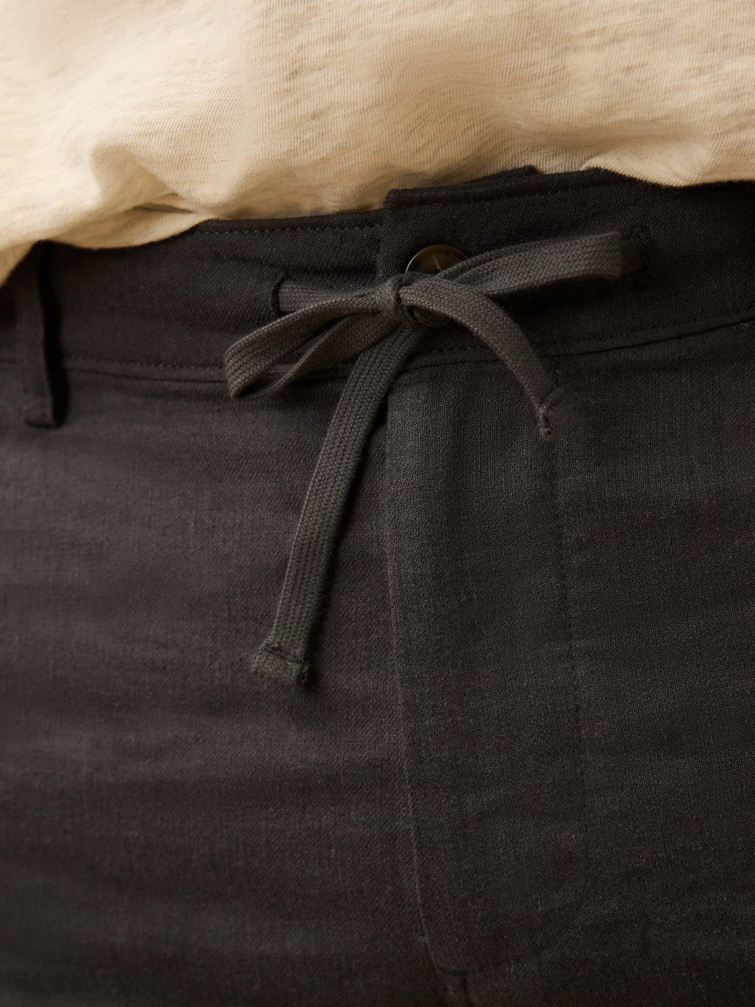 Movement™ Linen Drawstring Short - Washed Black | Faherty Brand