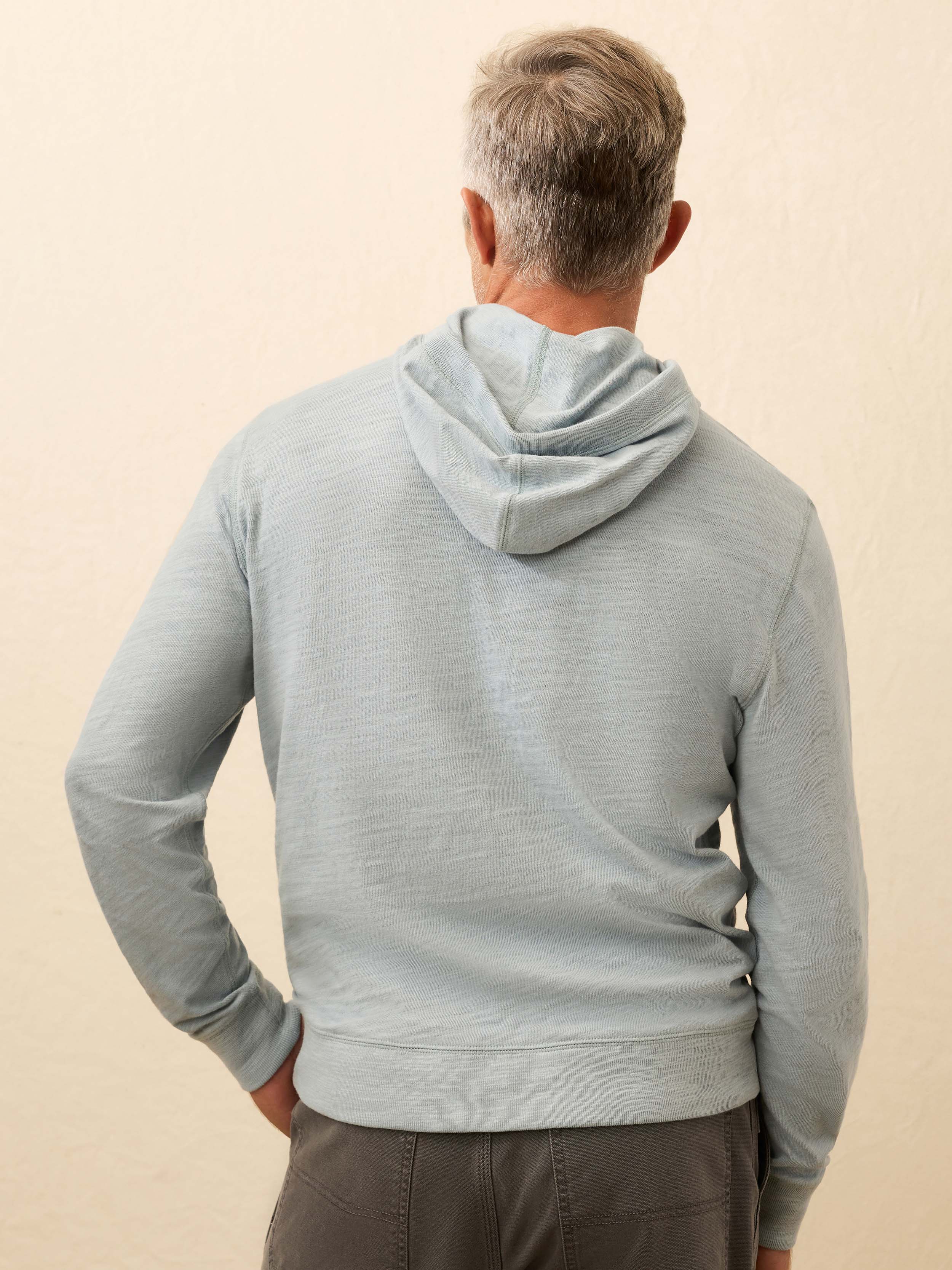 Sunwashed Organic Hoodie - Alaskan Blue | Faherty Brand