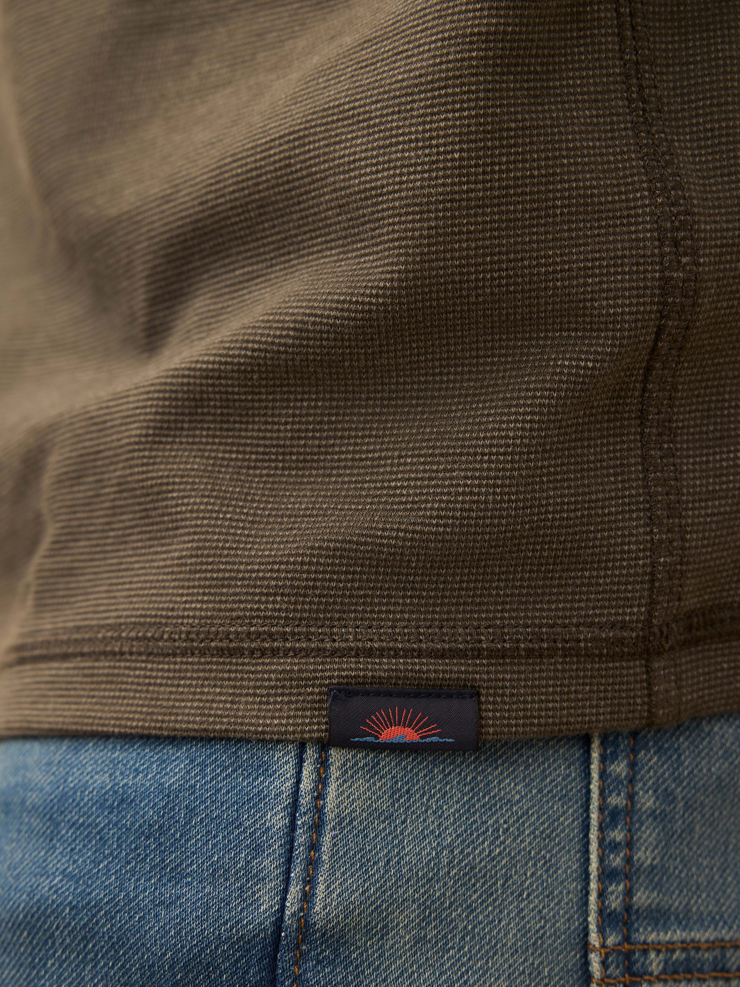 Long-Sleeve Waffle Henley - Night Rock | Faherty Brand