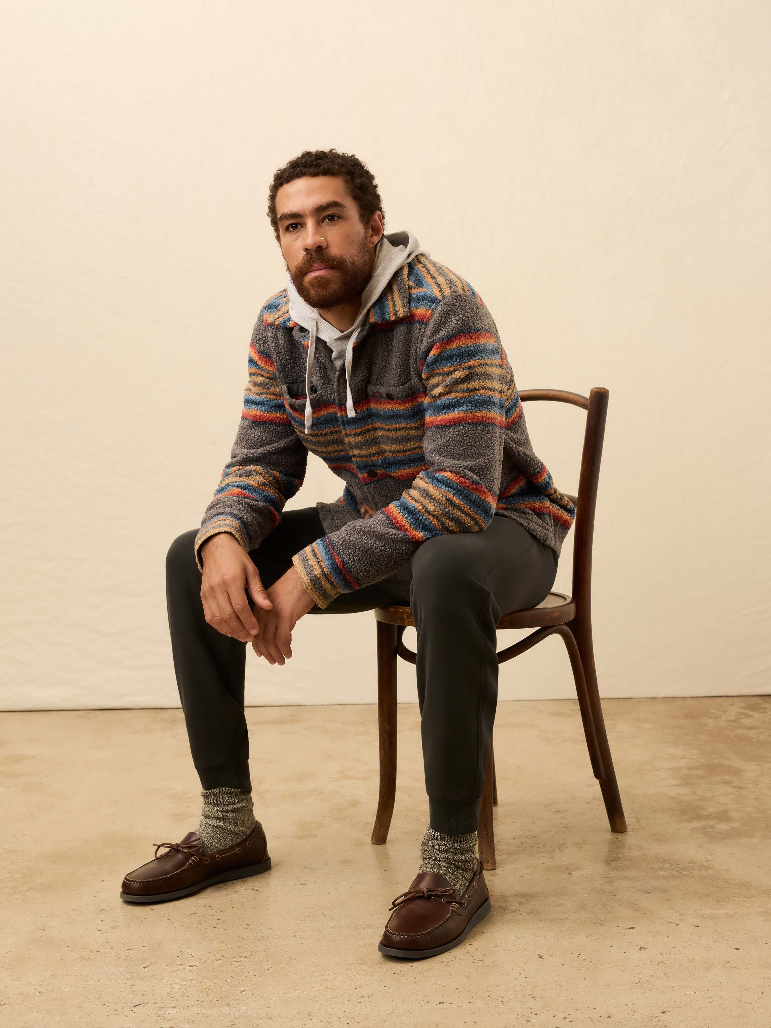 Range Fleece CPO - Buffalo Rock Stripe | Faherty Brand