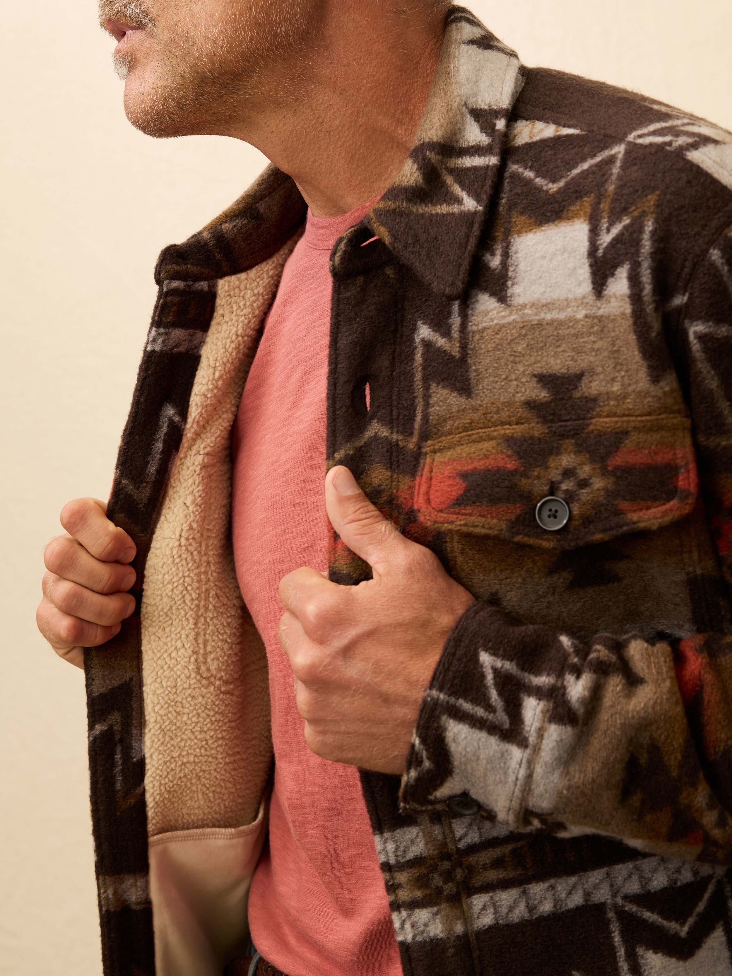 Doug Good Feather Range Fleece Lined Cpo - Summit Storm | Faherty Brand