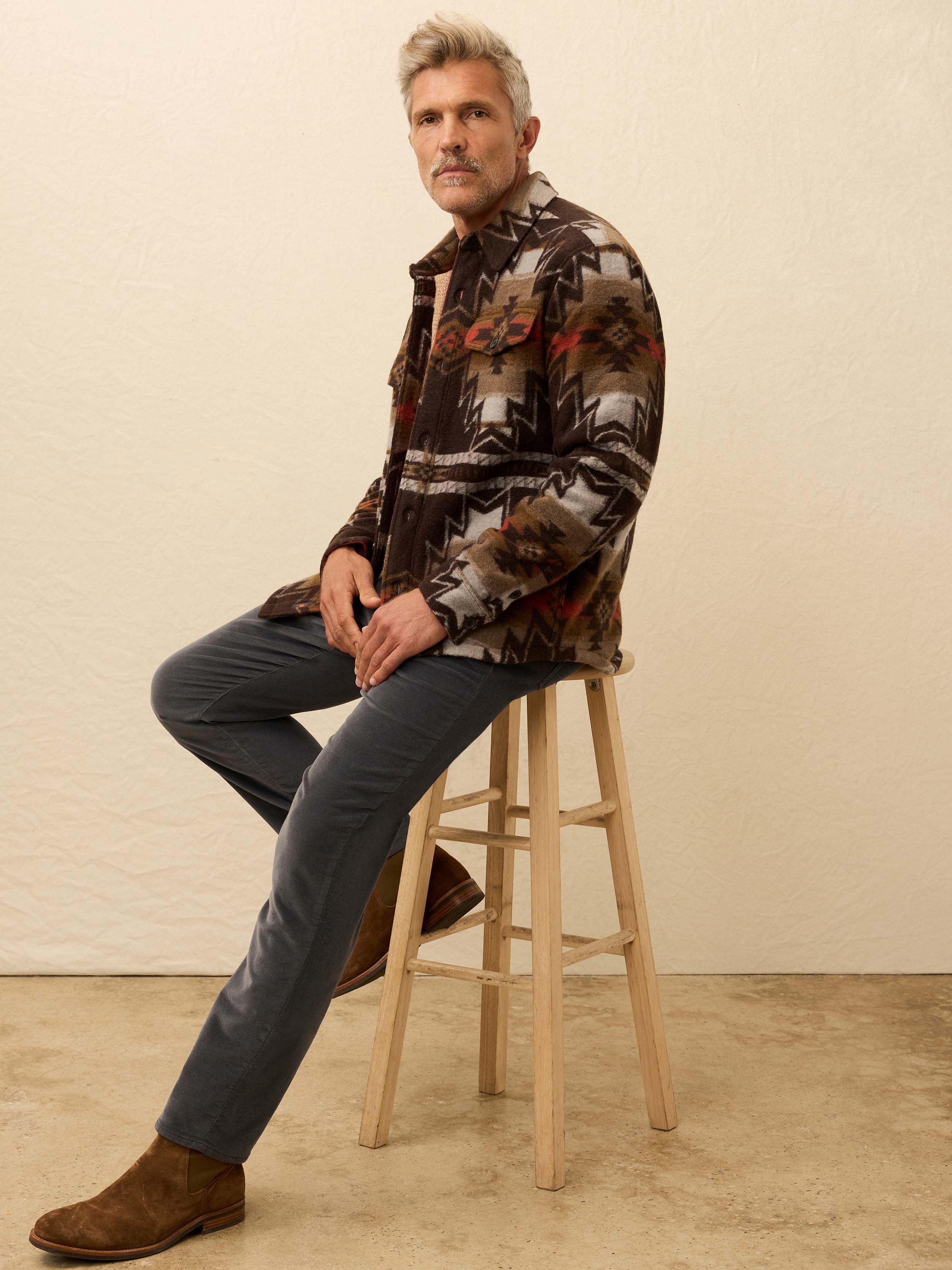 Doug Good Feather Range Fleece Lined Cpo - Summit Storm | Faherty Brand