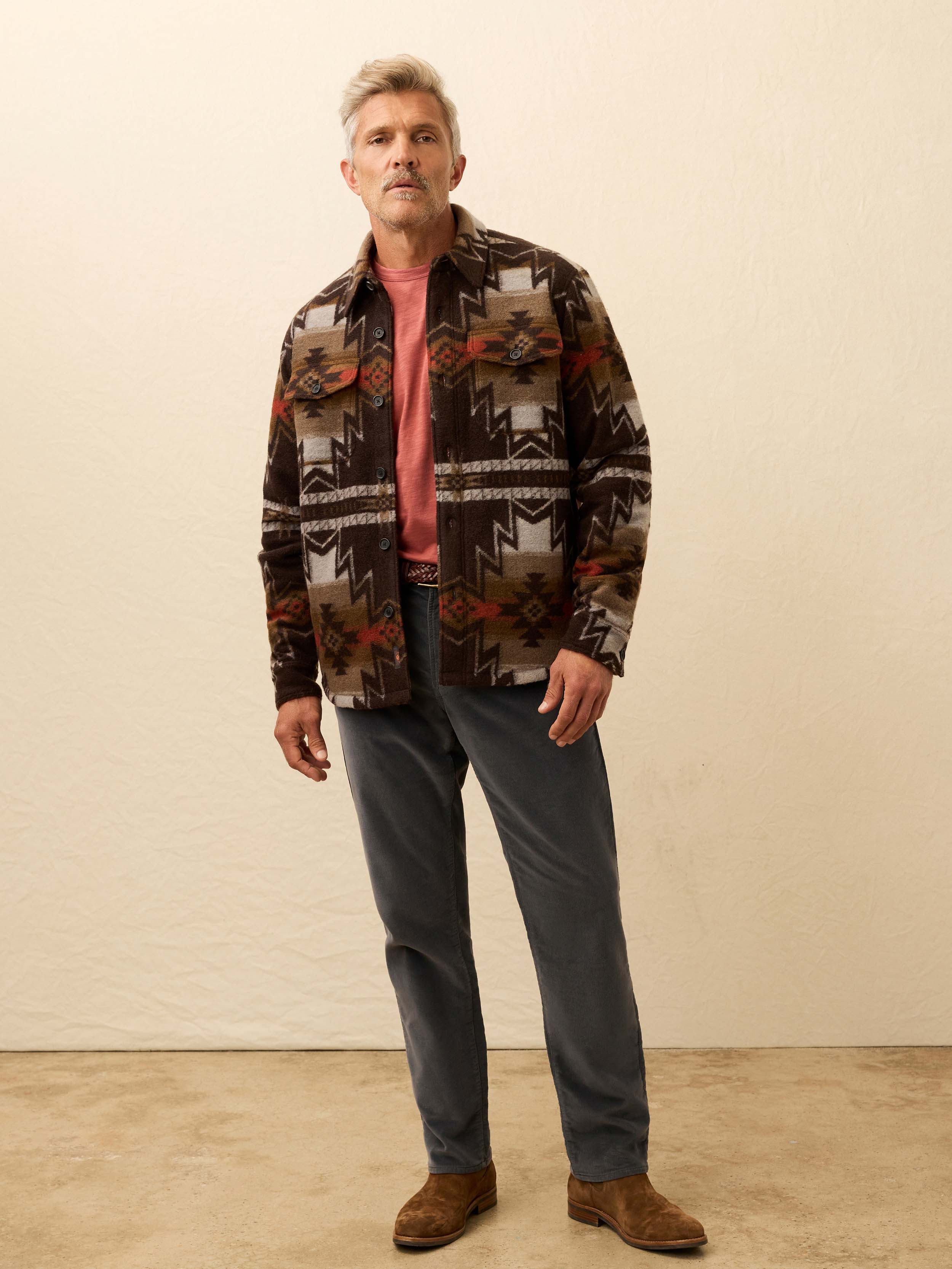 Doug Good Feather Range Fleece Lined Cpo - Summit Storm | Faherty Brand