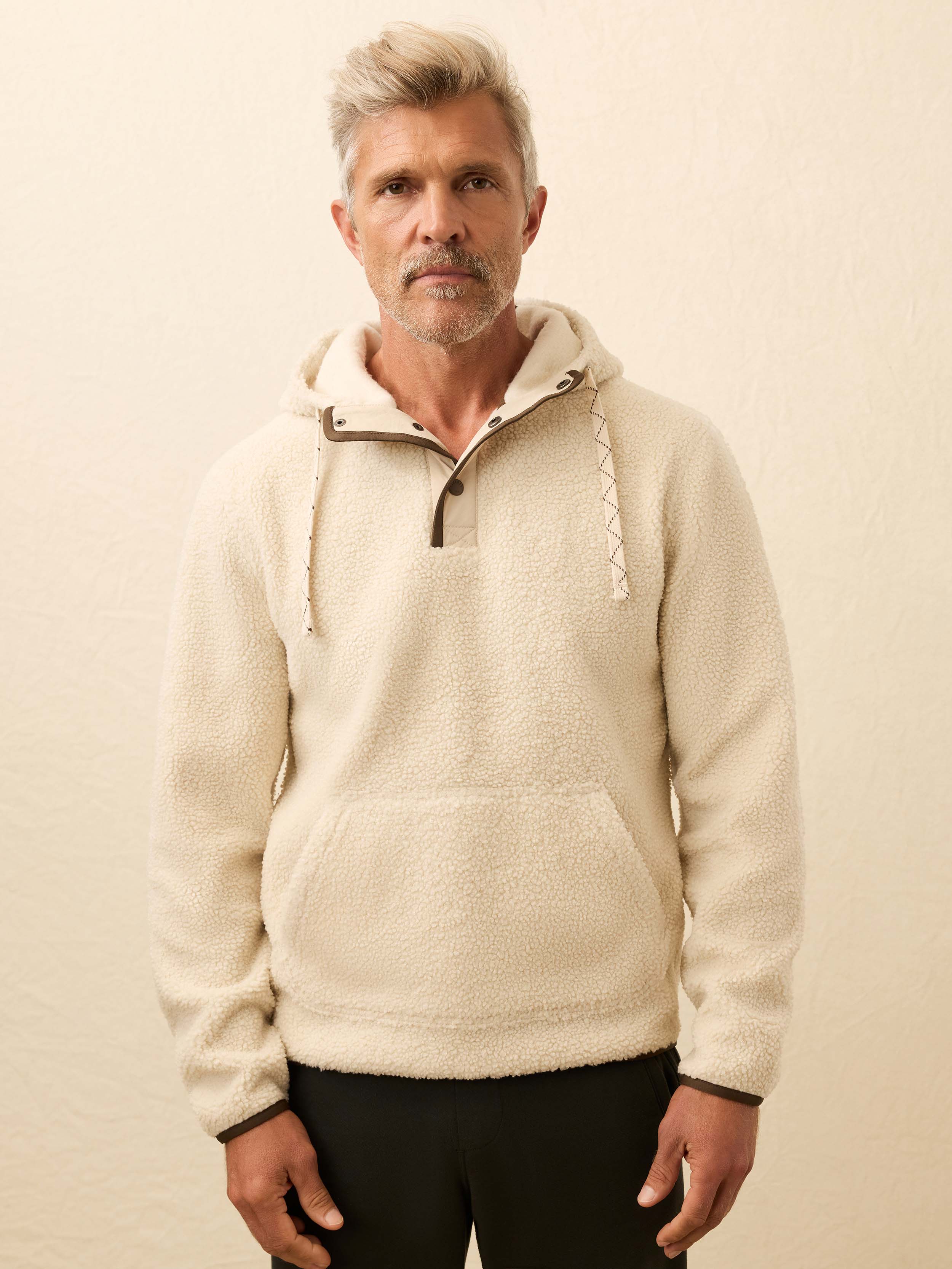 High Pile Fleece Hoodie - Arctic Ivory | Faherty Brand