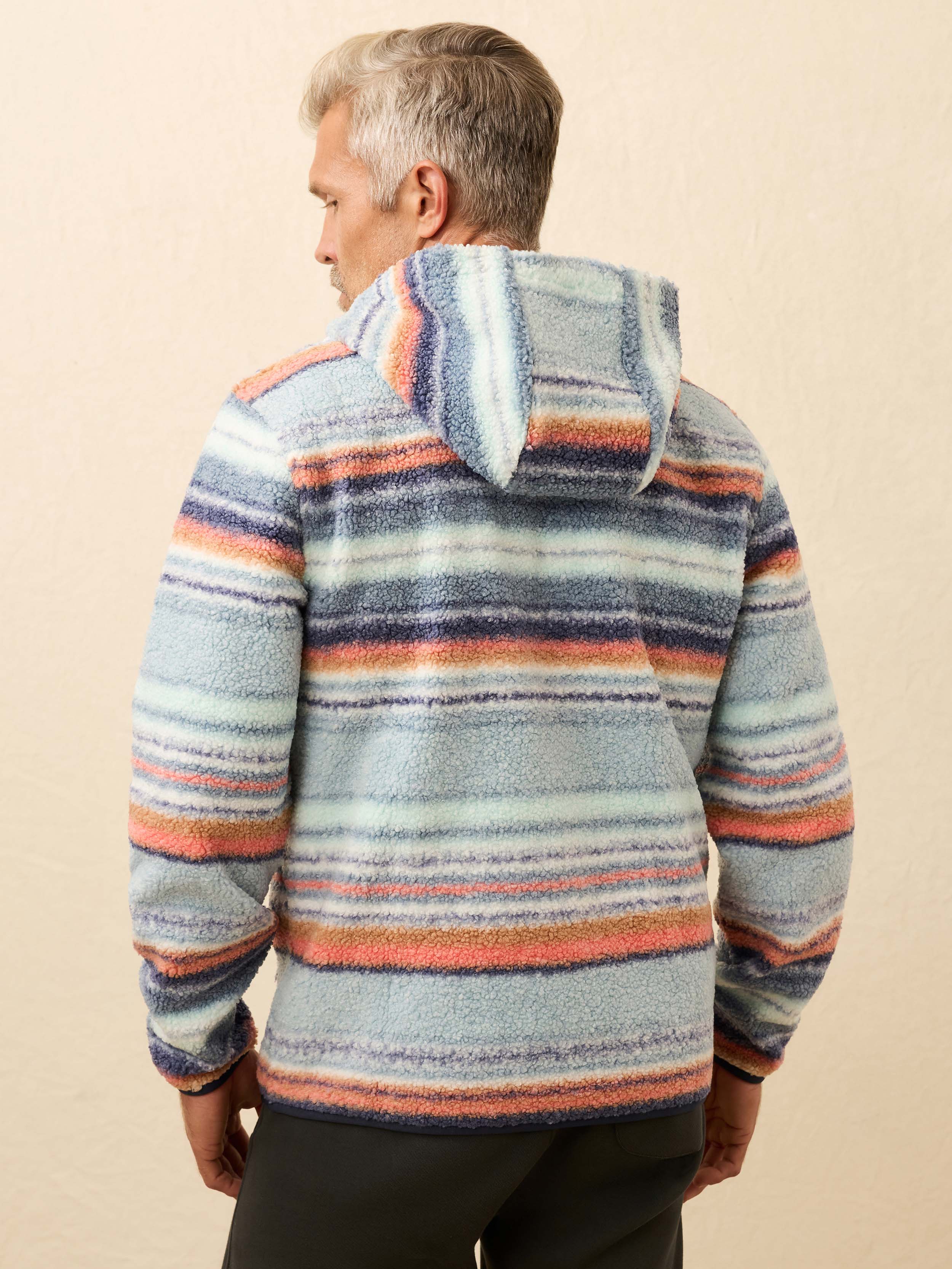 High Pile Fleece Hoodie - Island Sunrise | Faherty Brand