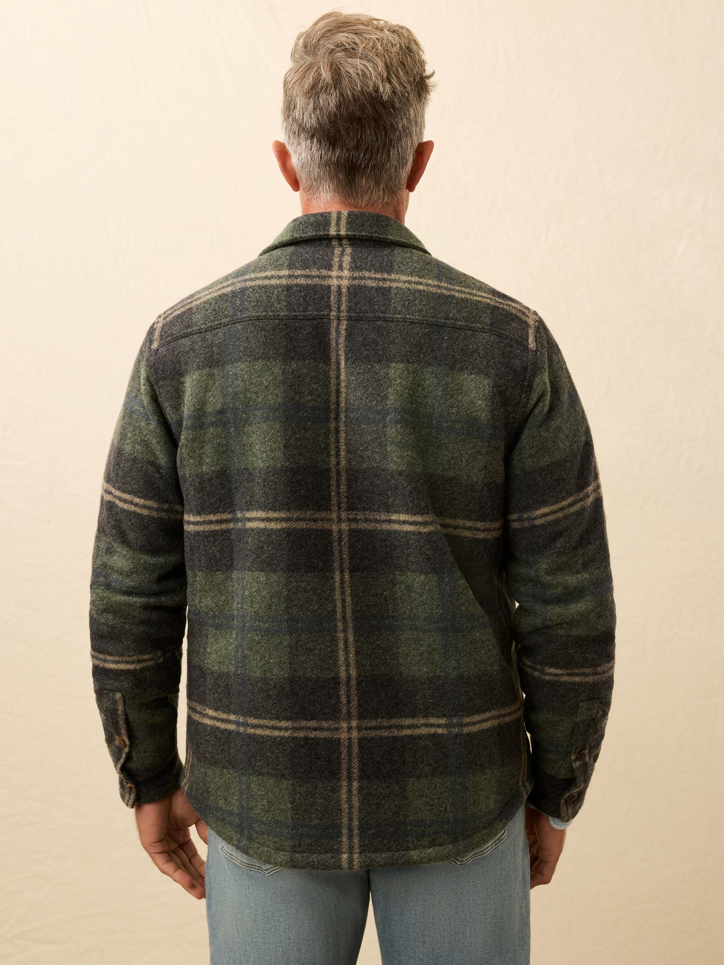 Range Fleece Lined CPO - Forest Point Plaid | Faherty Brand
