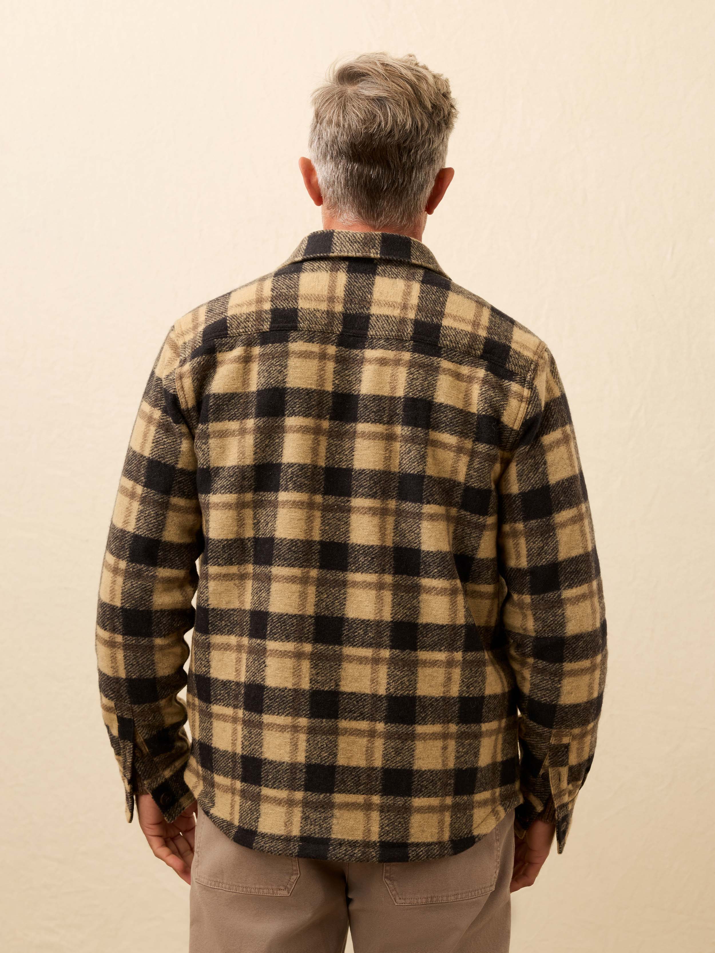 Range Fleece Lined CPO - Shadow Earth Plaid | Faherty Brand