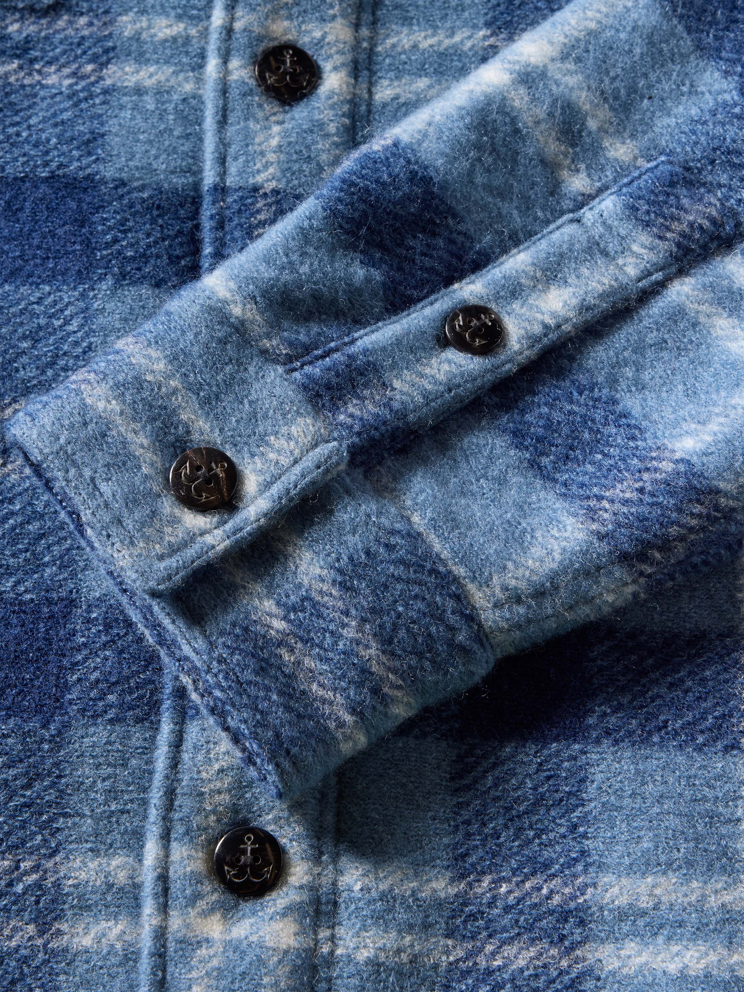 Range Fleece Lined CPO - Vintage Blue Plaid | Faherty Brand