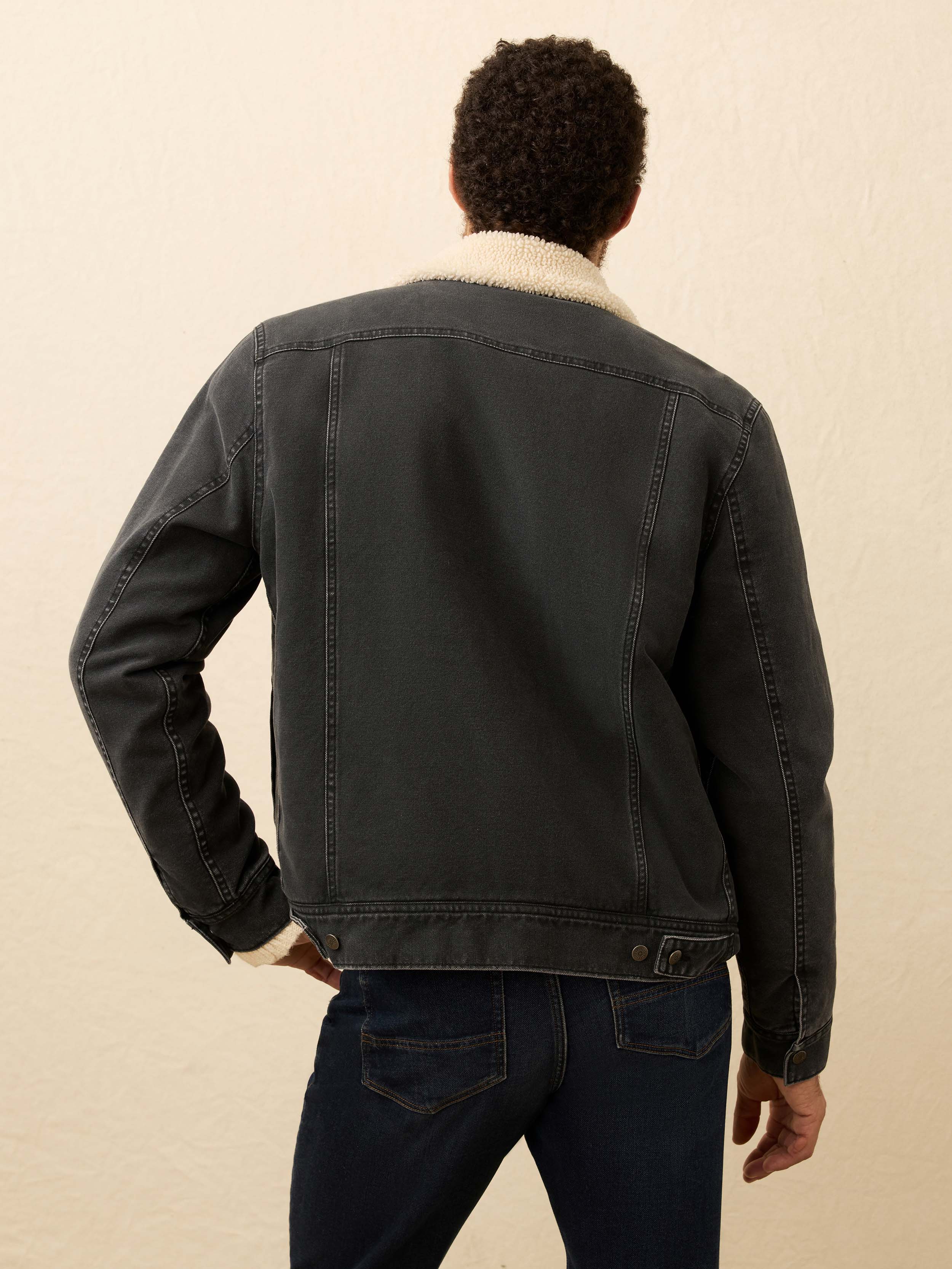 Timberline Canvas Trucker - Mountain Black | Faherty Brand